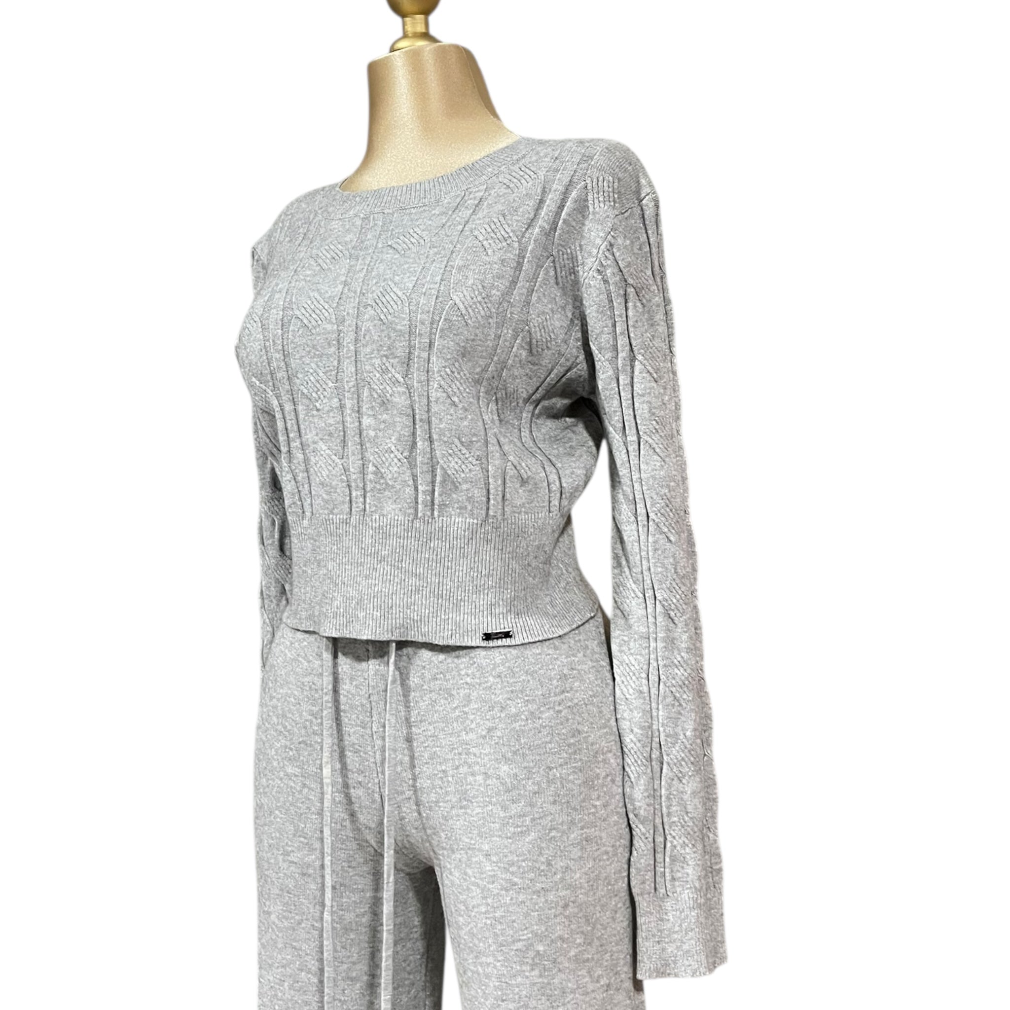 Conjunto De Dos Piezas Blusa Y Pantalón Gris MUSSI