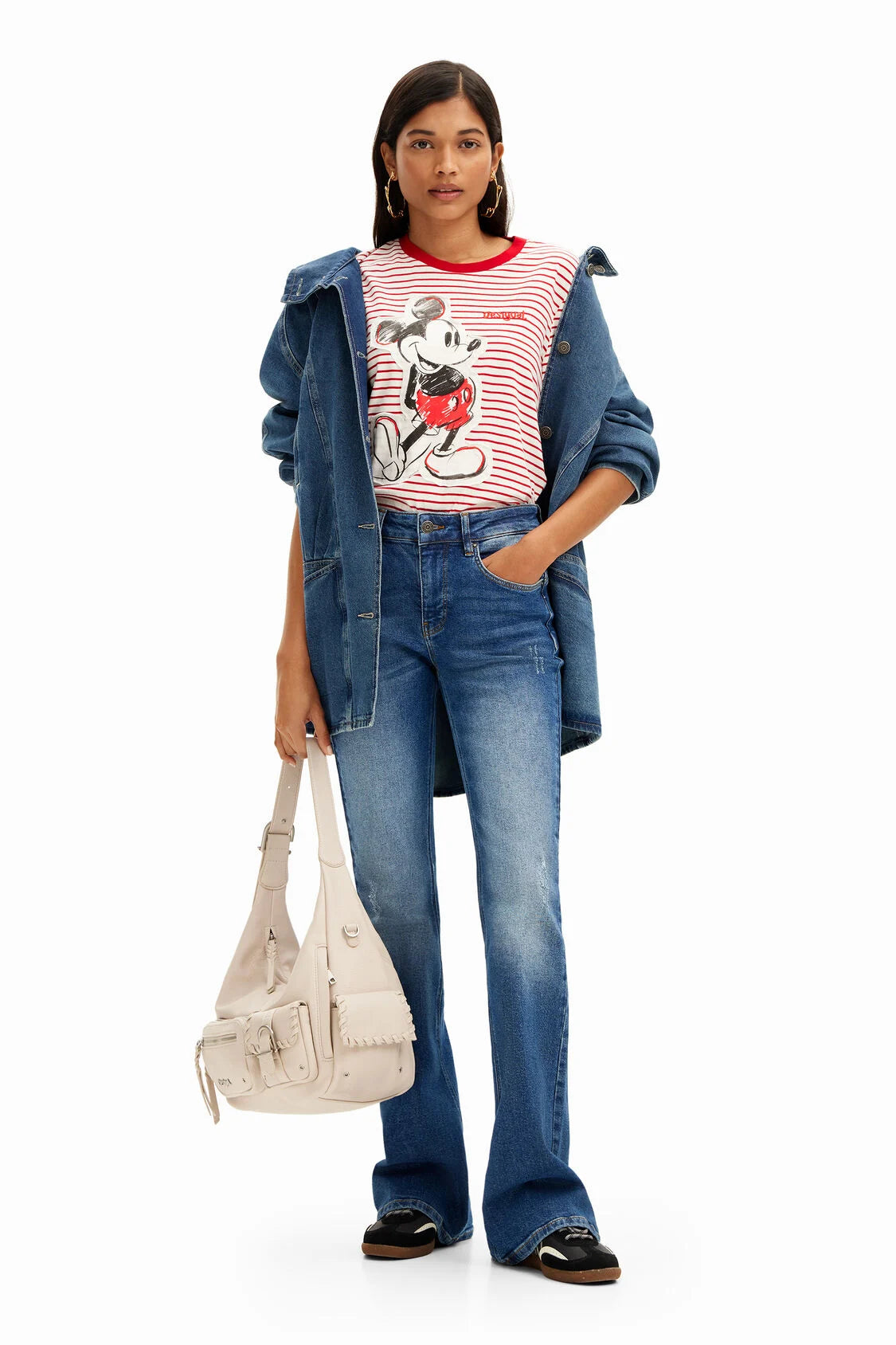 Playera rayas Mickey Mouse DESIGUAL