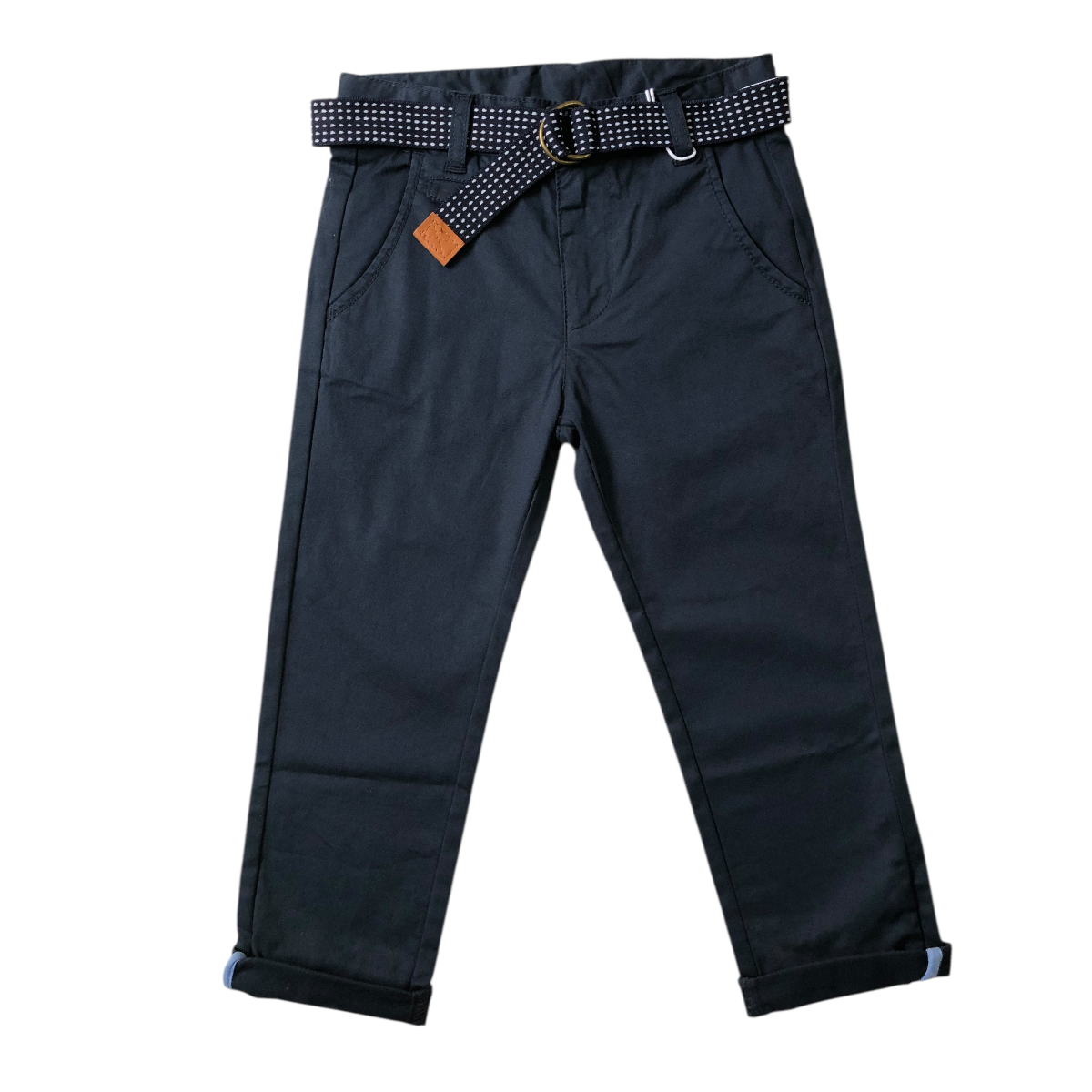Pantalón Con Cinturón Formal Azul Losan