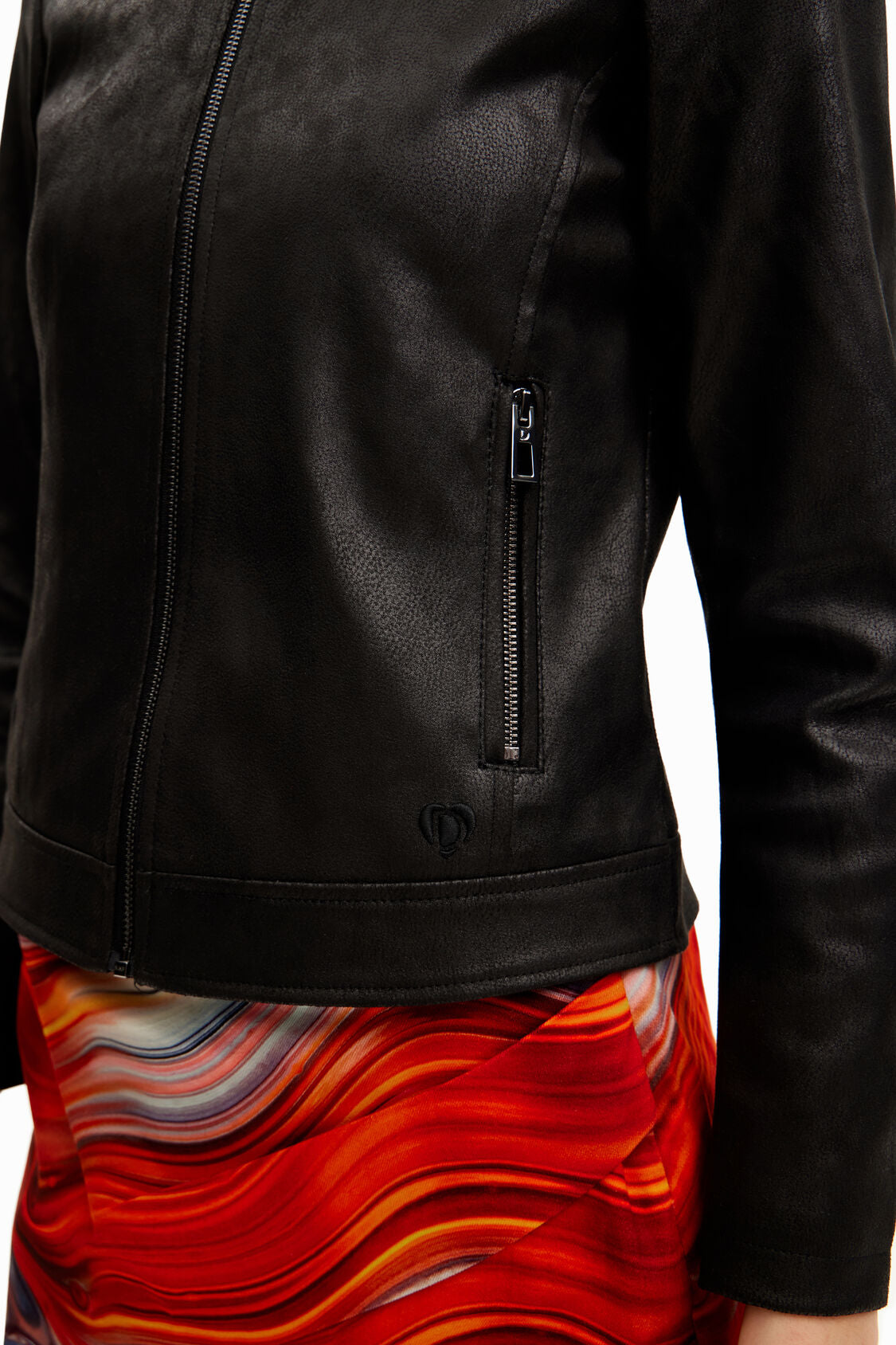 Chaqueta biker slim negro DESIGUAL