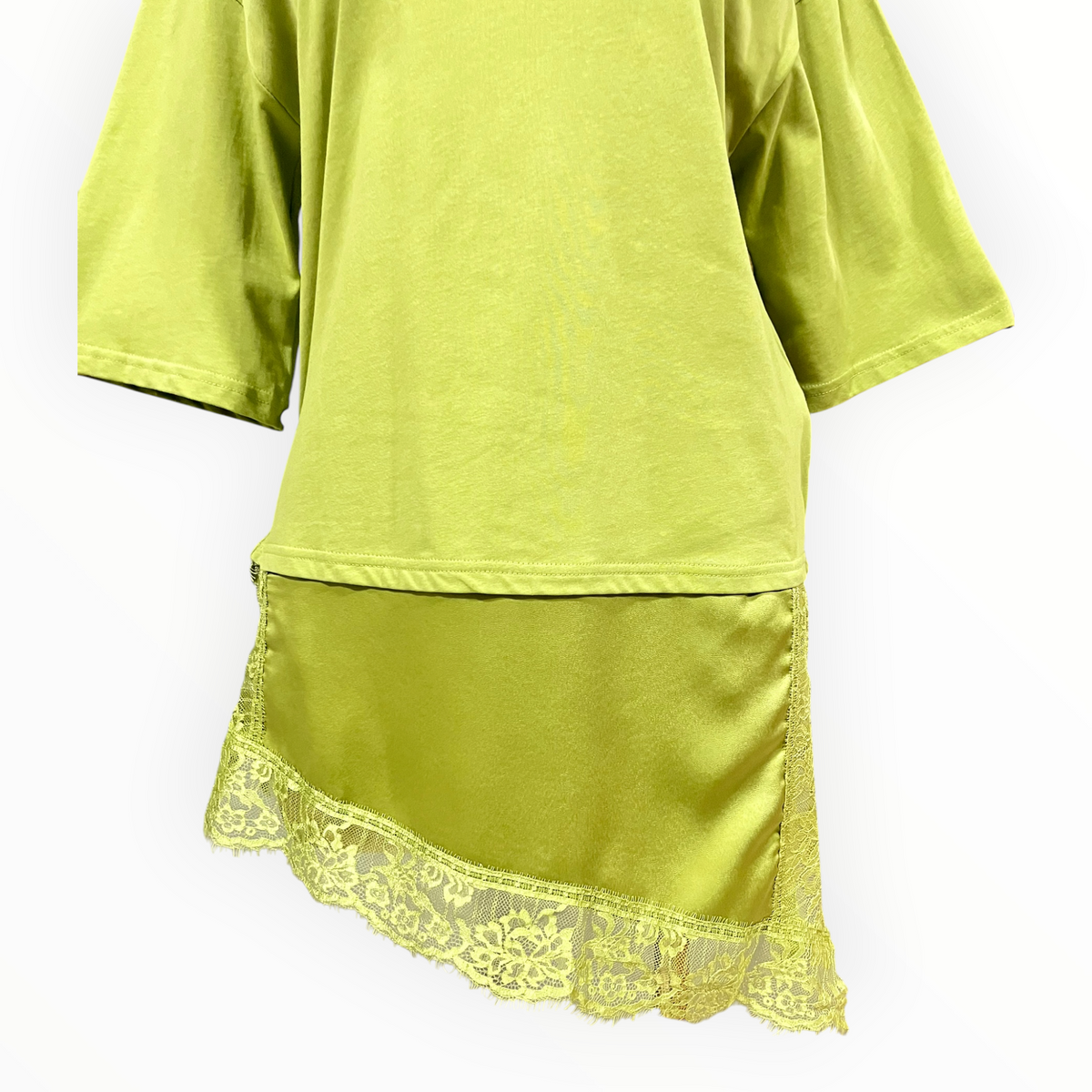 Playera Verde Manga Corta Amplia LC