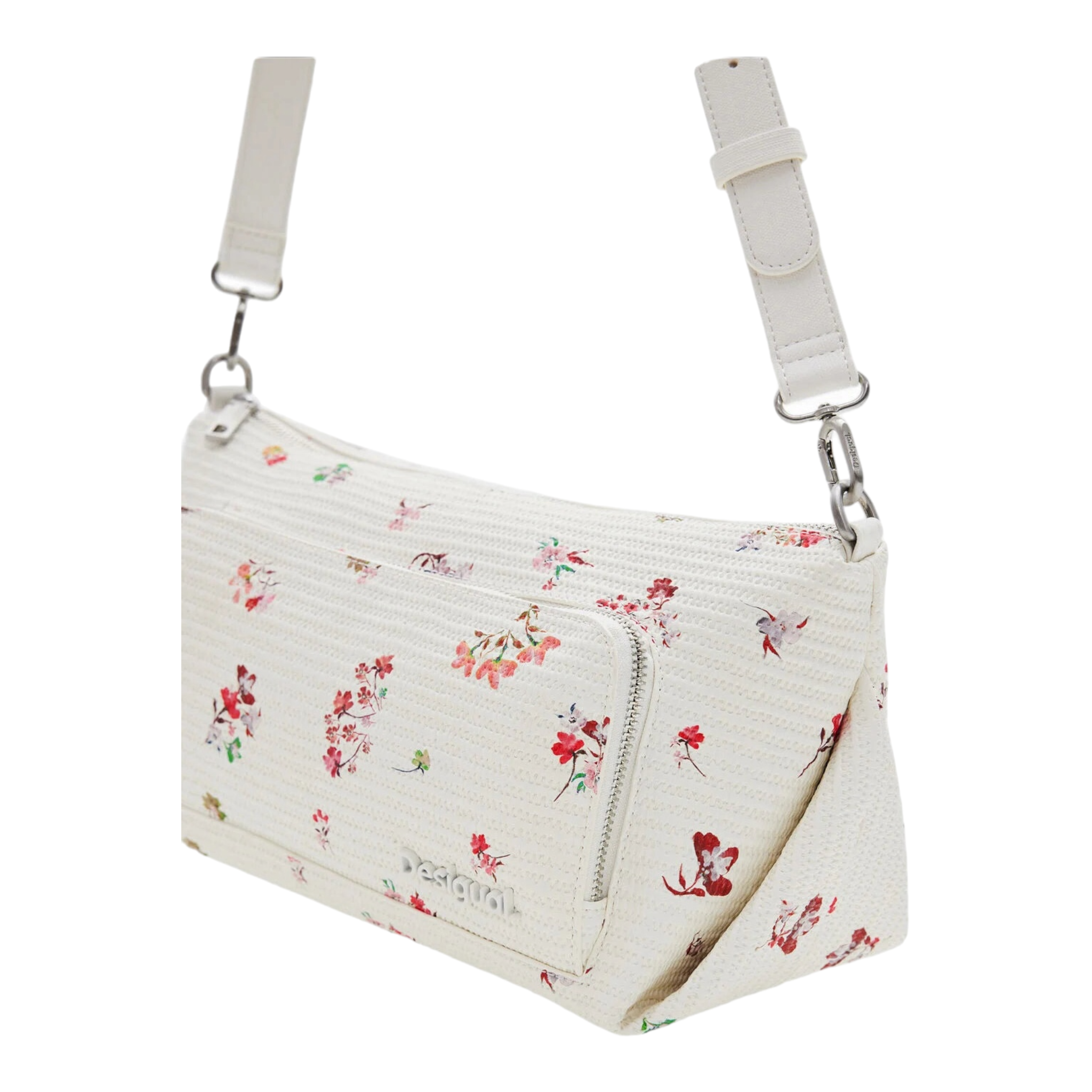 Bolso M textura flores DESIGUAL