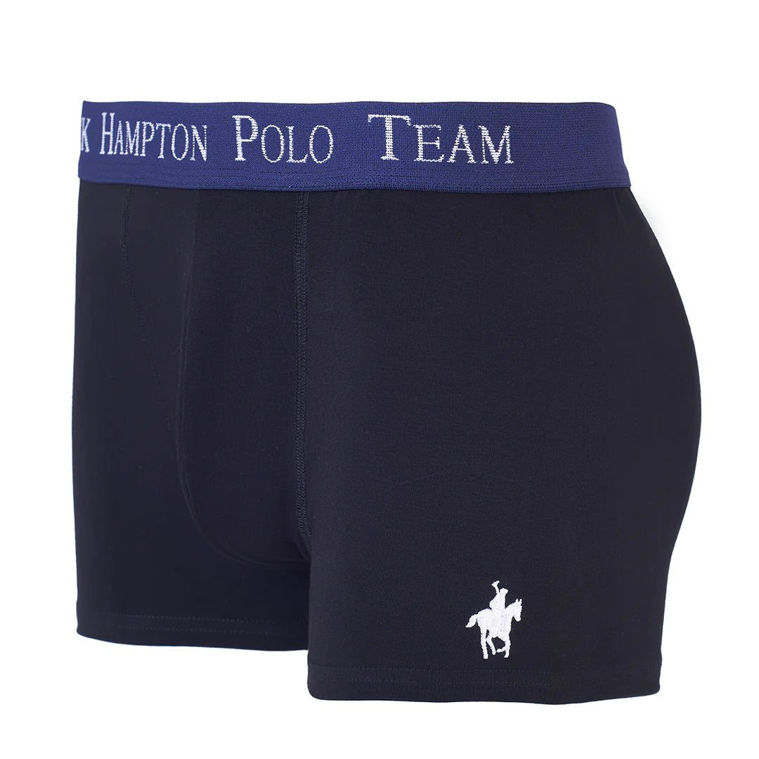 Bóxer De Algodón Color Negro Rock Hampton Polo Team