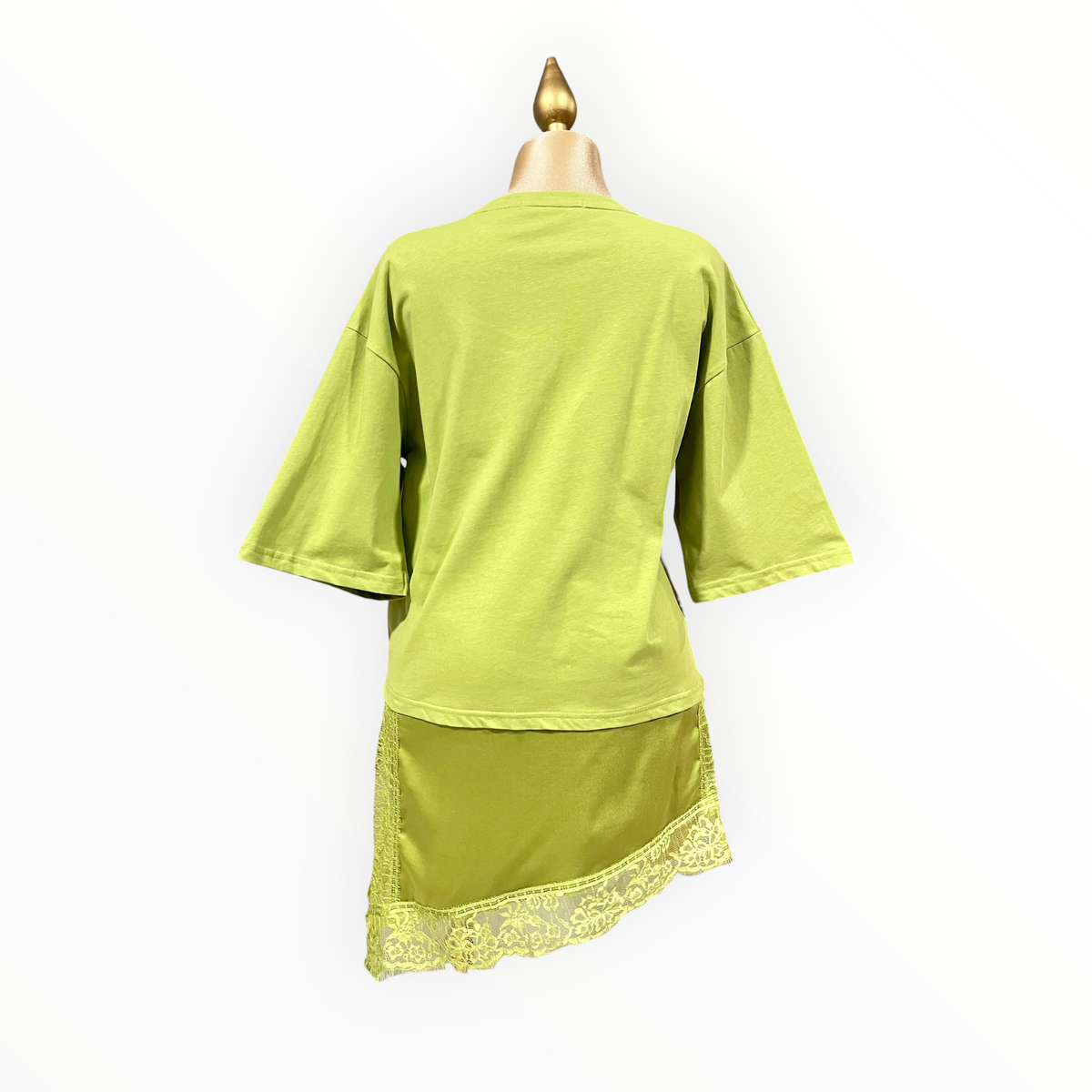 Playera Verde Manga Corta Amplia LC