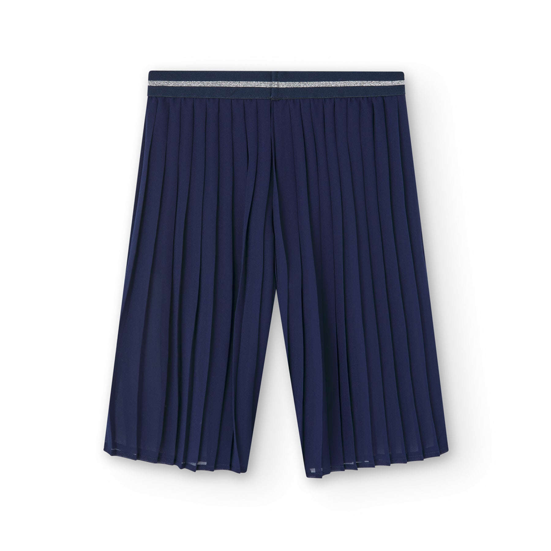 Pantalón De Gasa Plisada Azul Marino Para Niña BOBOLI