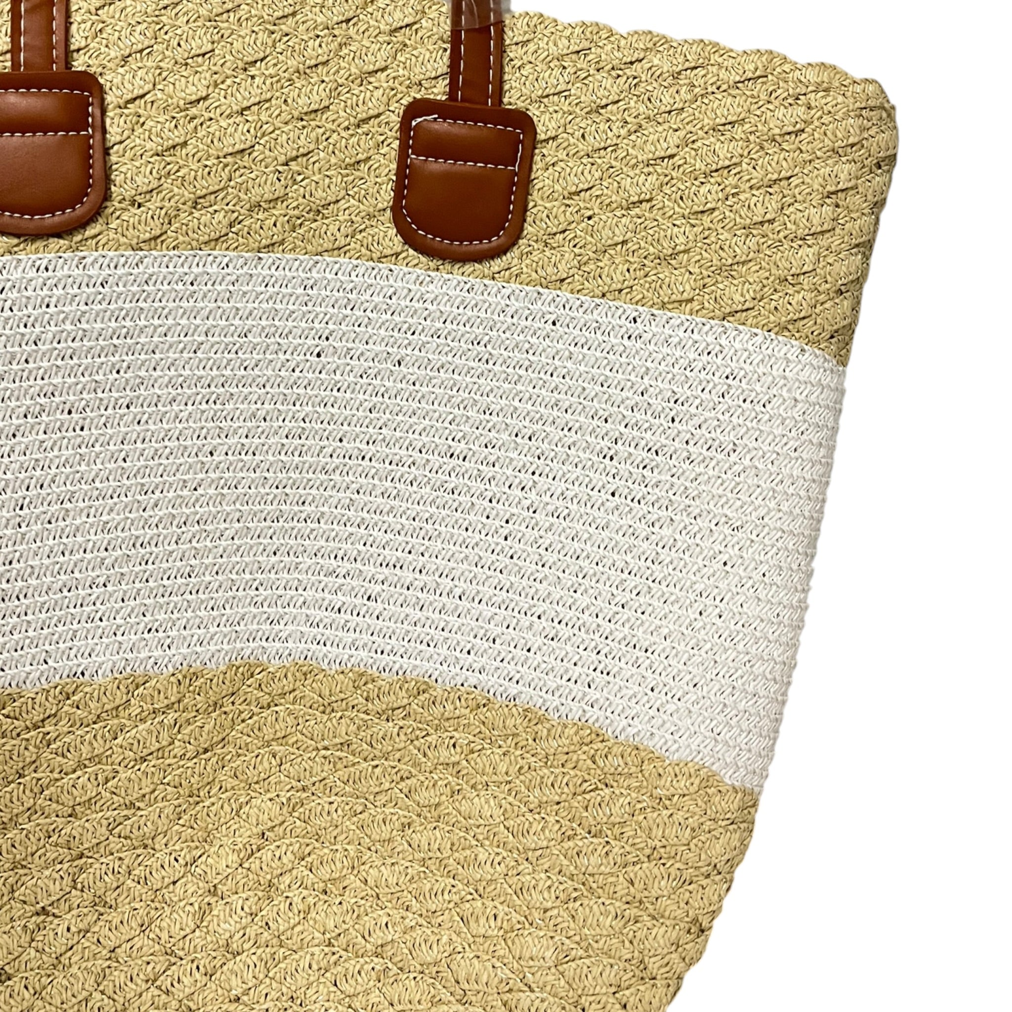 Sombrero Y Bolsa Beige/Hueso Mussi
