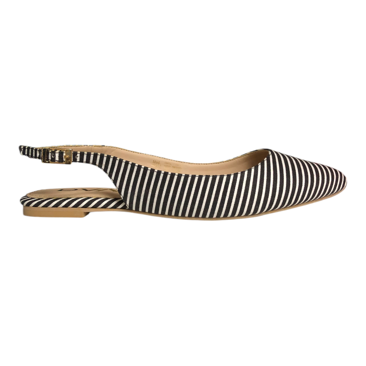 Flat Virginia Negro/Blanco Para Dama DVA