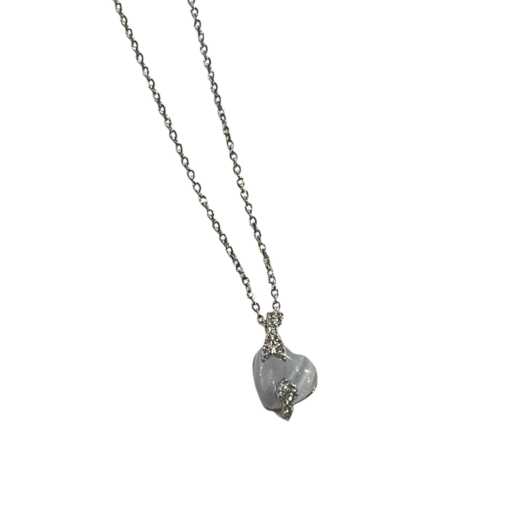 Gargantilla Plata .925 Rodio Corazón