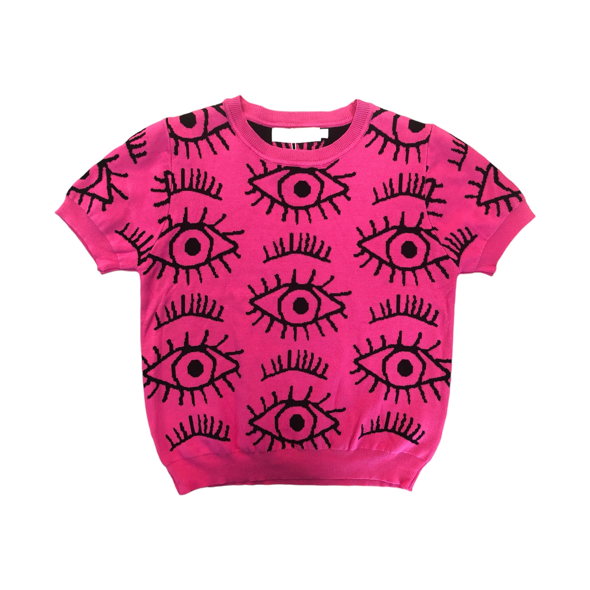 Playera Estampado Ojitos Fucsia LC