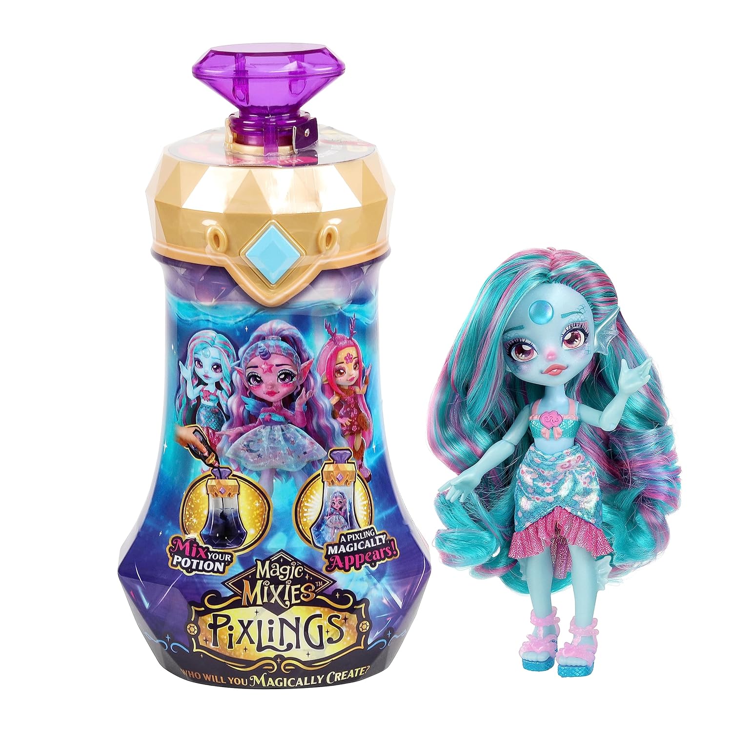 Magic Mixies Pixlings Azul Muñeca Sopresa