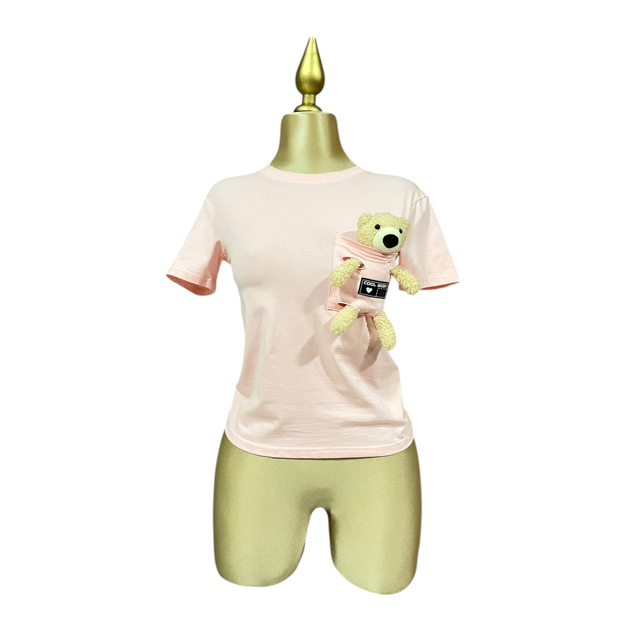 Playera Osito Peluche Rosa LC