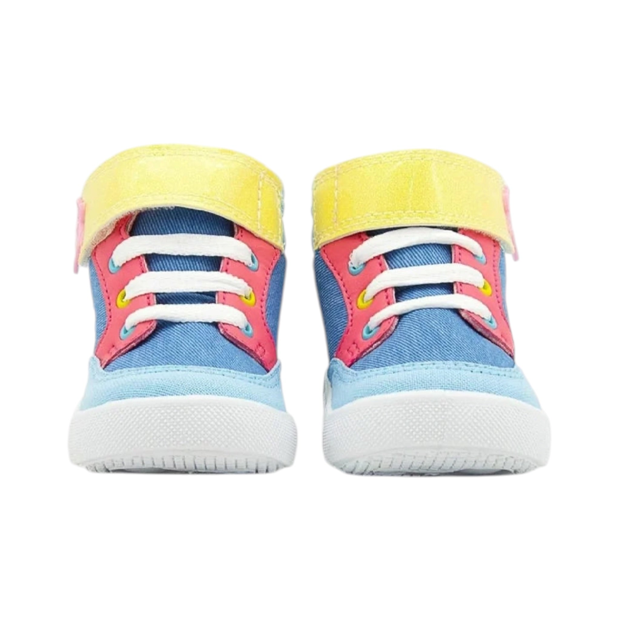 Tenis Bota Rapunzel Estrella Mezclilla Rosa Bubble Gummers