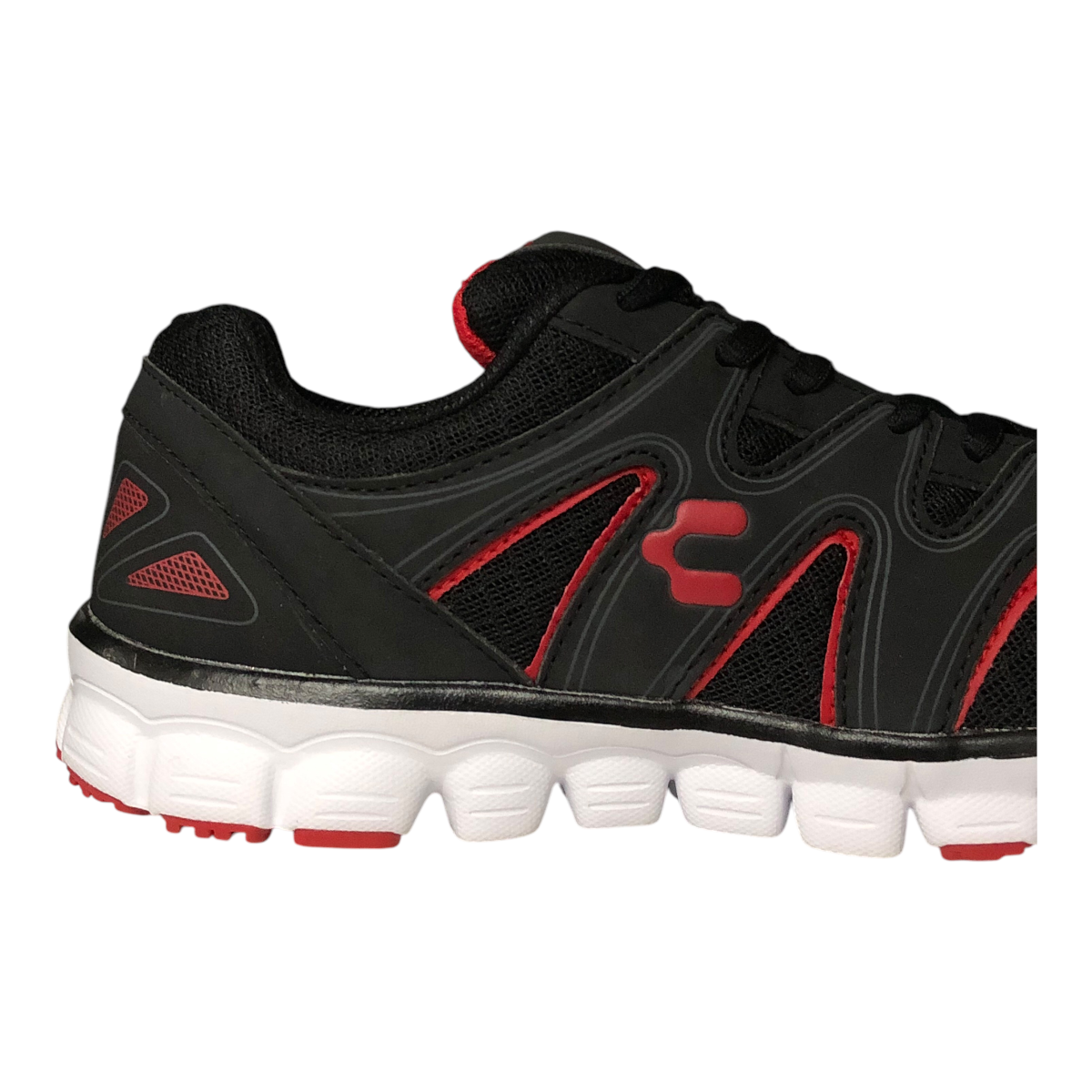 Tenis Deportivo Negro/Rojo Para Caballero Charly