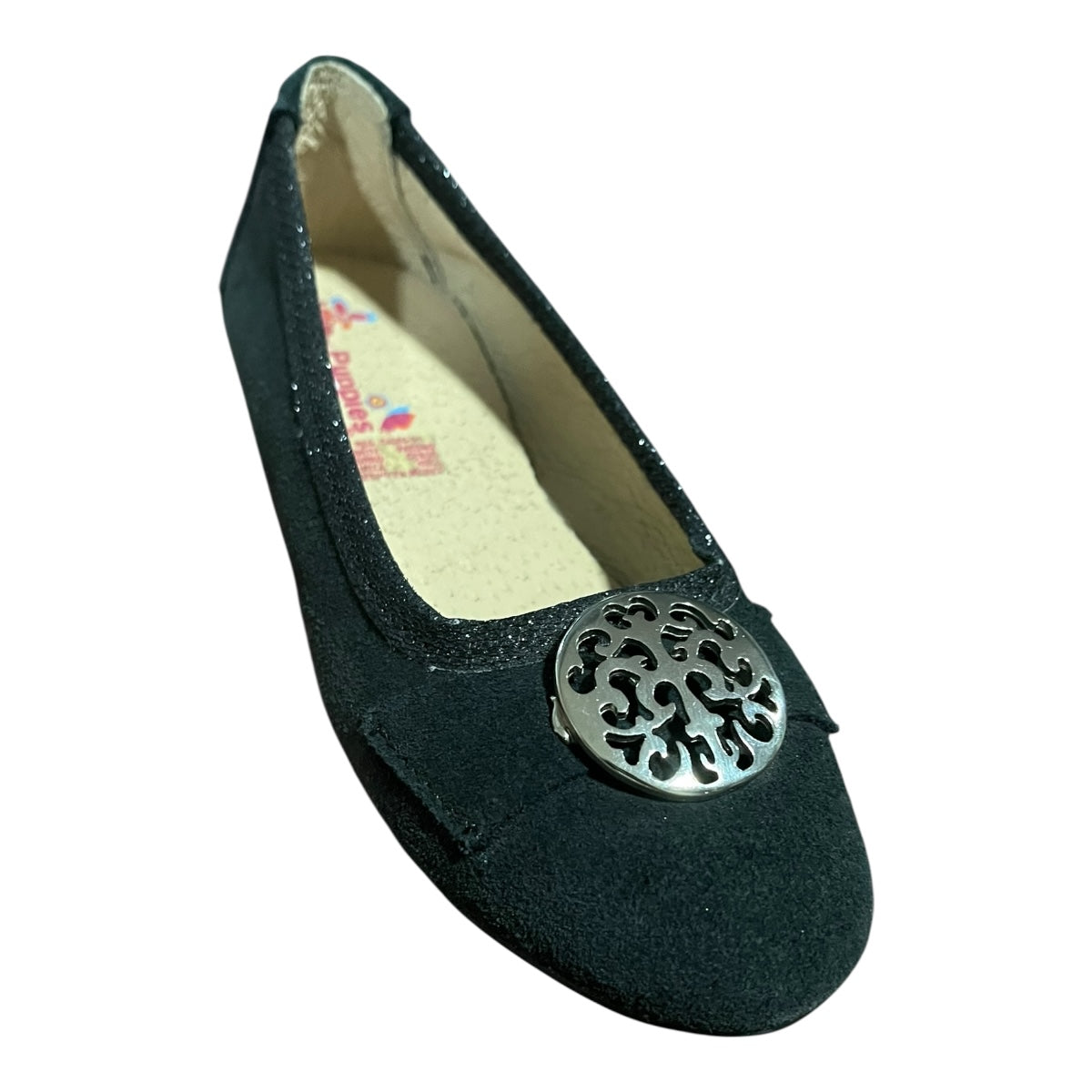 Zapato Negro Gamuza Para Niña Hush Puppies