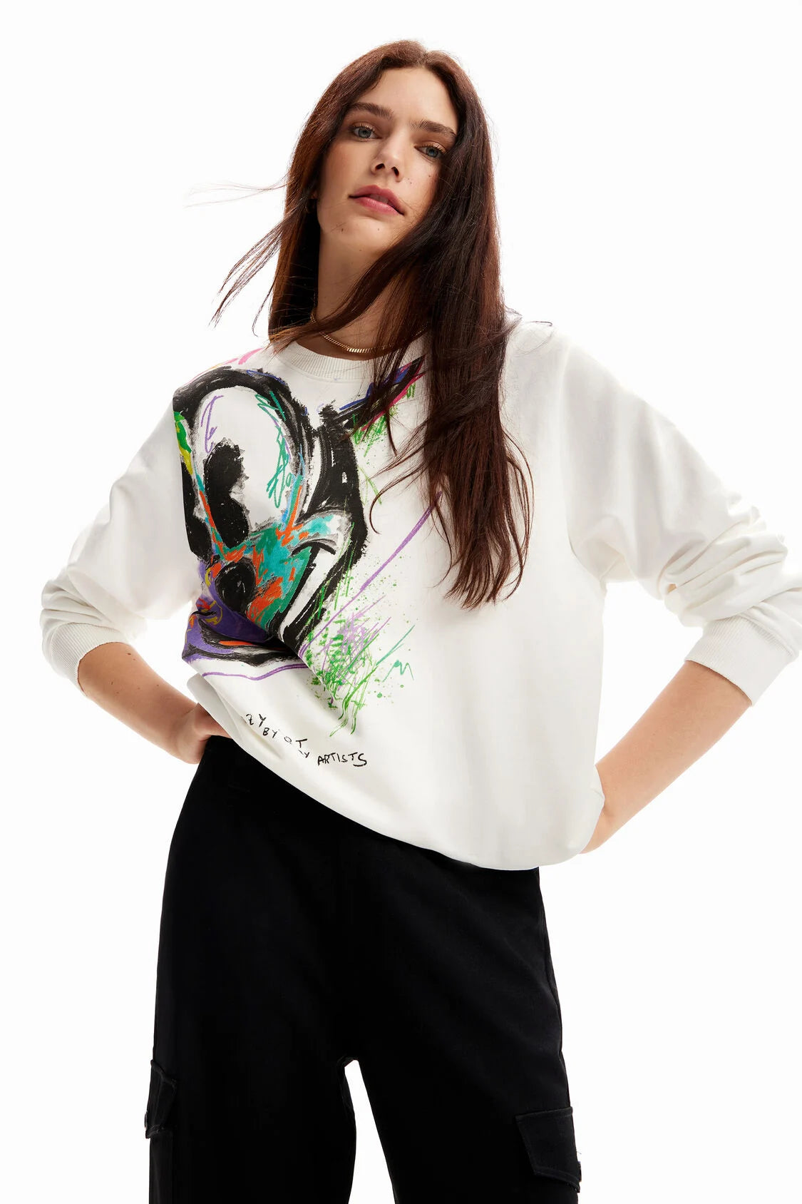 DESIGUAL Sudadera arty Mickey Mouse