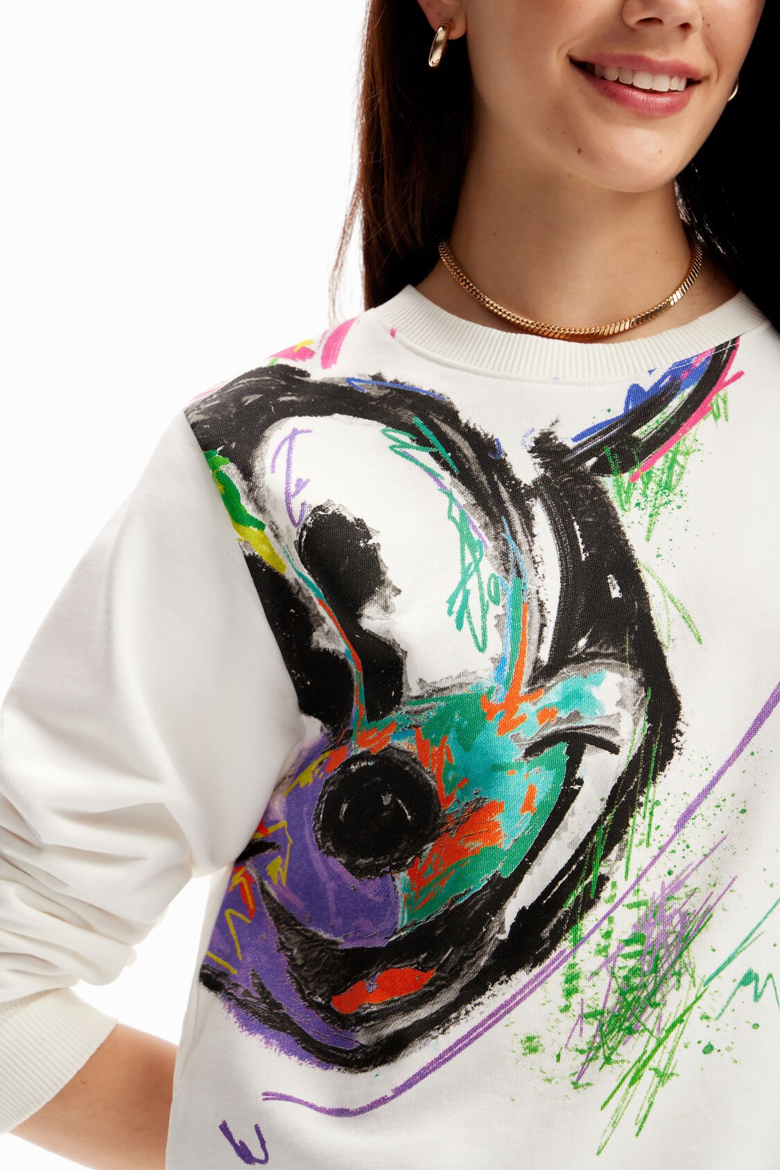 DESIGUAL Sudadera arty Mickey Mouse