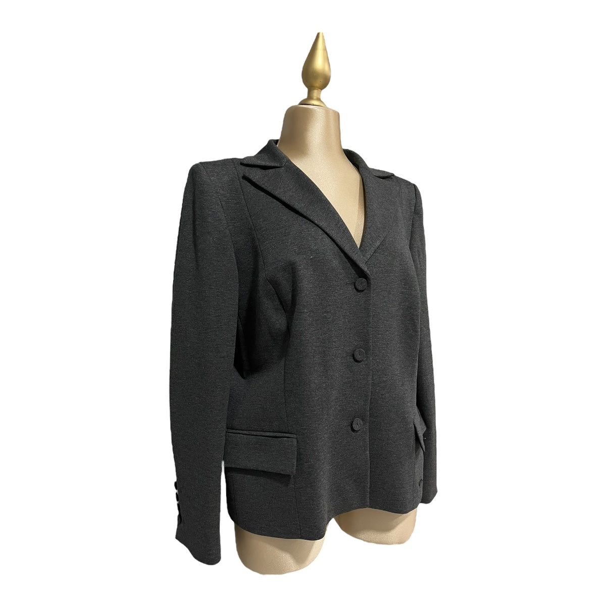 Conjunto Gris Oxford Saco Y Pantalón Básico