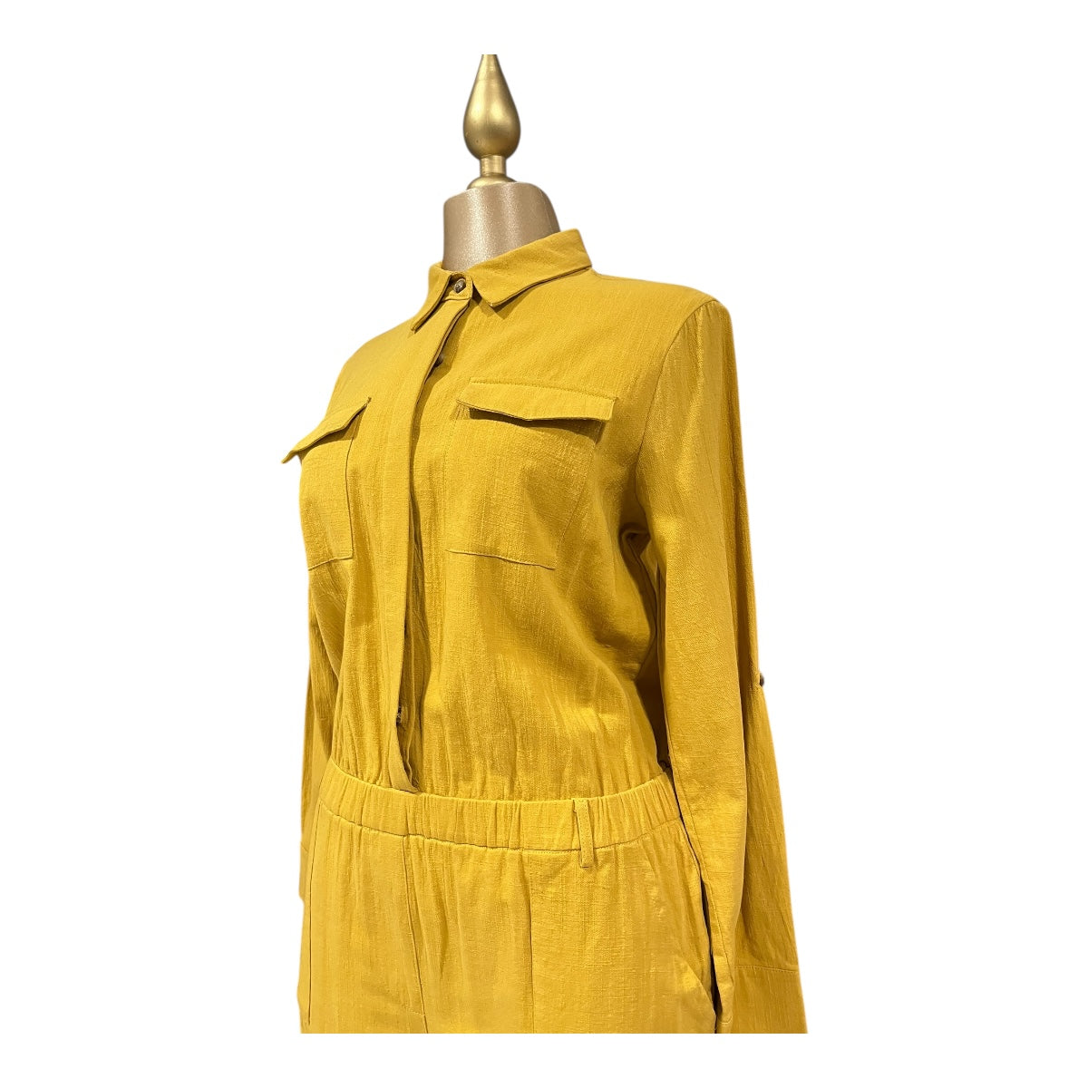 Overol Amarillo Con Bolsas Para Dama Ana Pérez