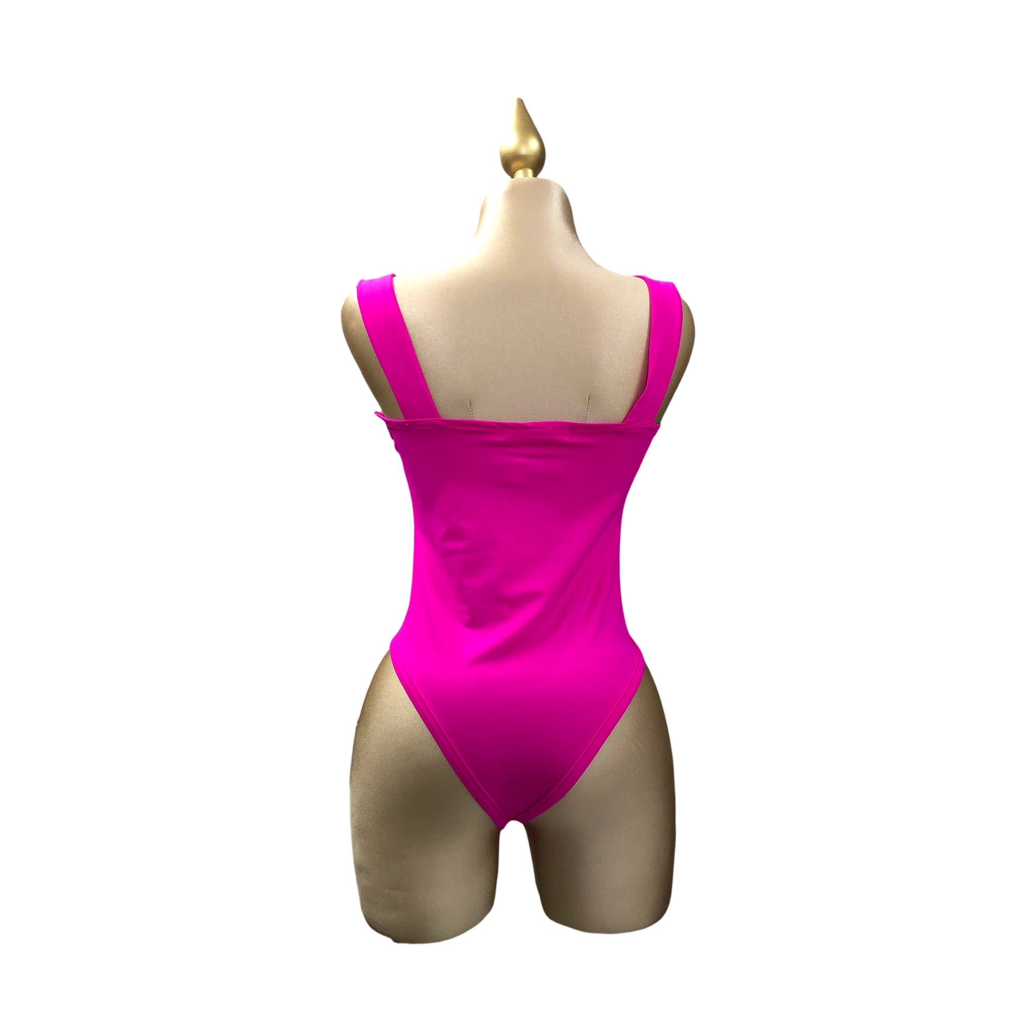 Body Fucsia Liso Para Dama LC