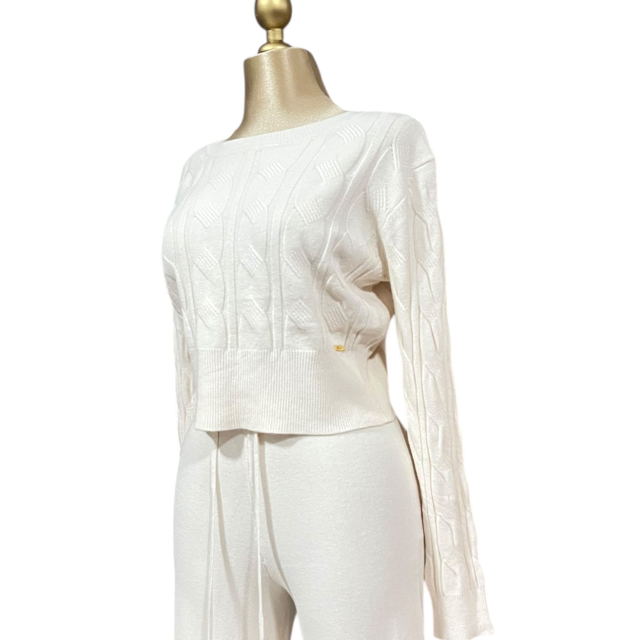 Conjunto De Dos Piezas Blusa Y Pantalón Hueso MUSSI
