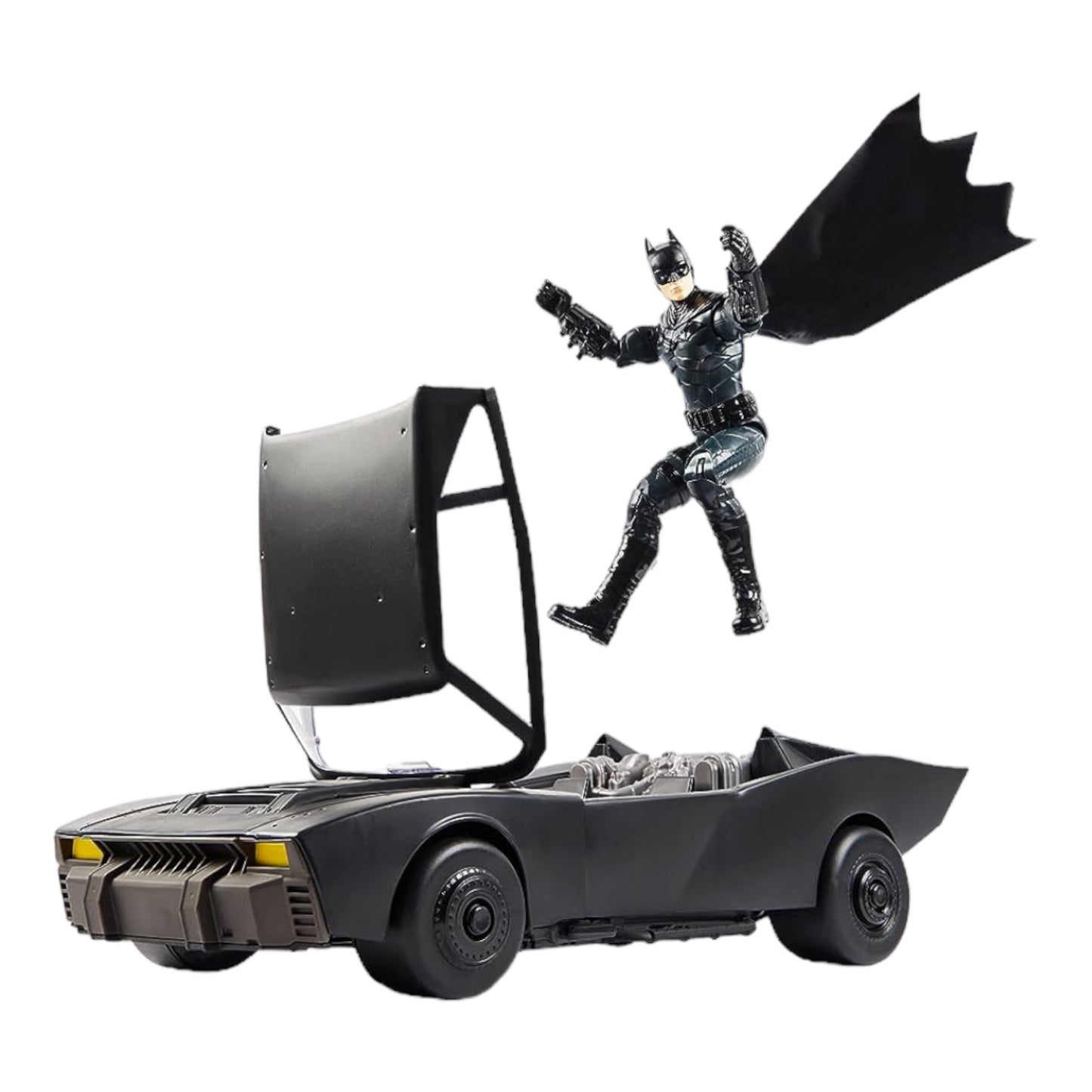 Batimóvil Con Figura Acción Batman Spin Master
