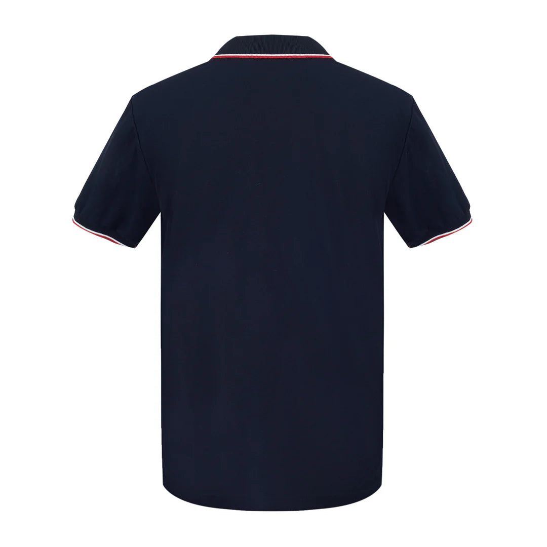 Playera Polo Marino Escudo Bordado Rock Hampton Polo Team