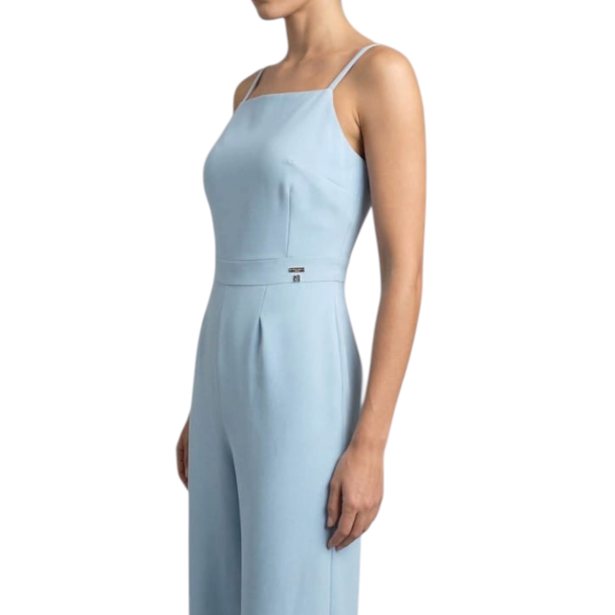 Jumpsuit Azul De Tirante Angosto Mussi