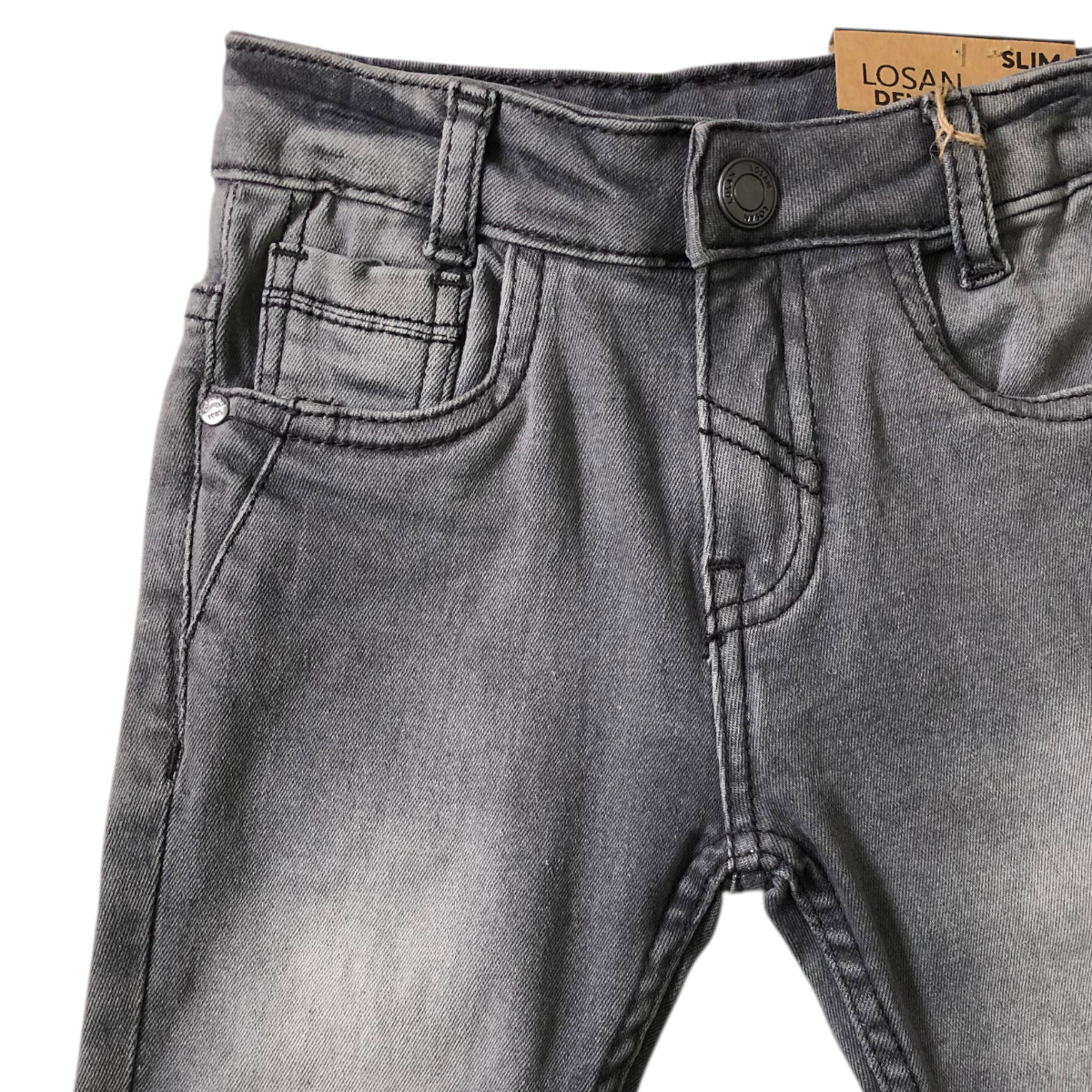 Pantalón Denim Color Gris Losan