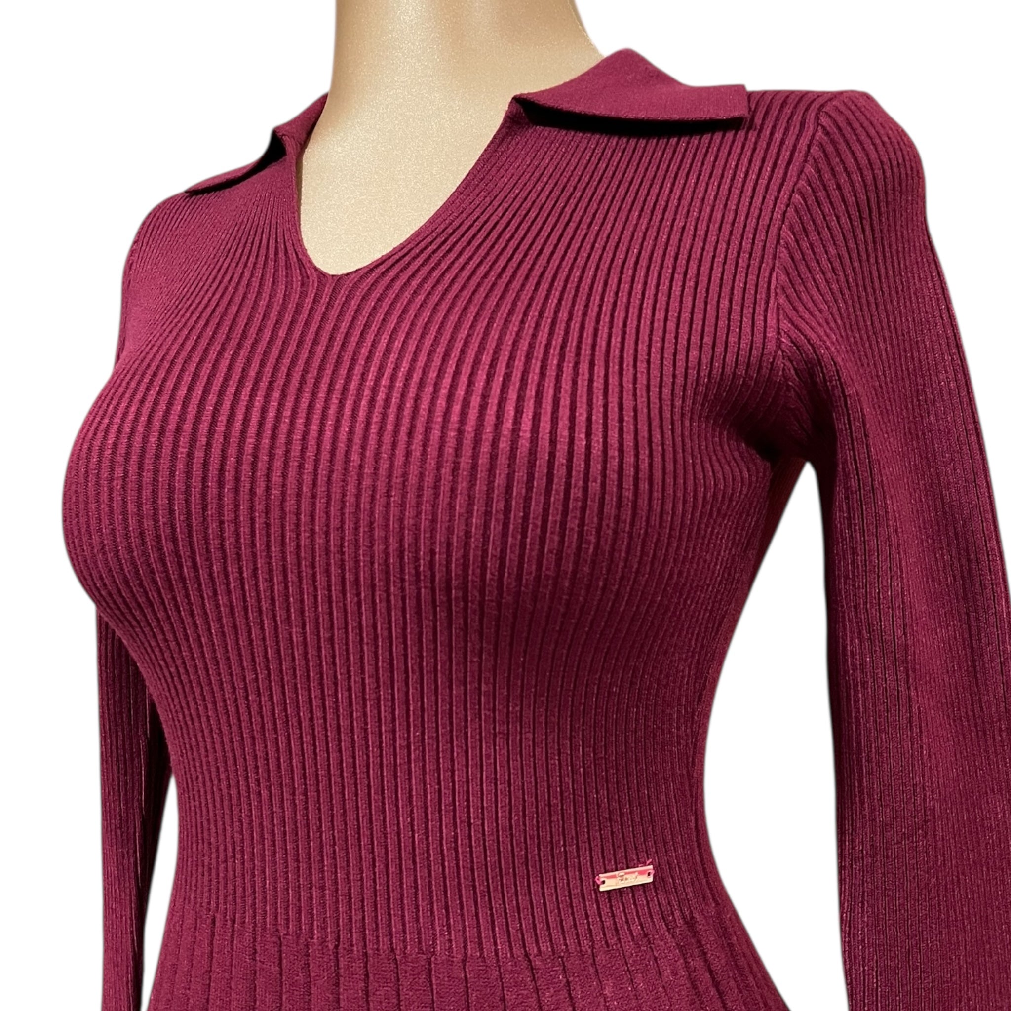 Vestido Tejido Vino Para Dama MUSSI