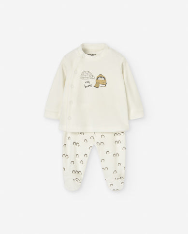 Conjunto Ecru "My Home" Para Bebé Losan