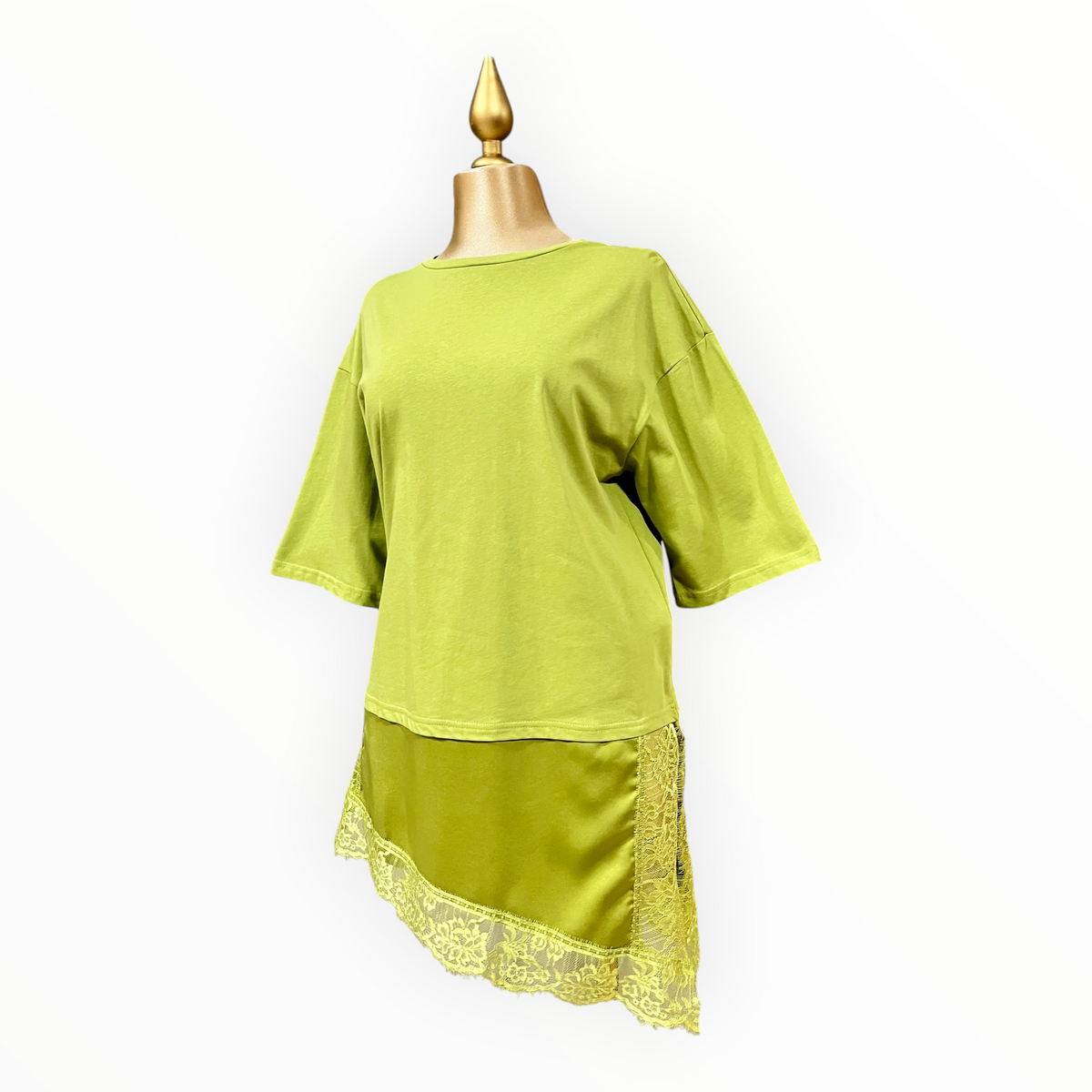 Playera Verde Manga Corta Amplia LC