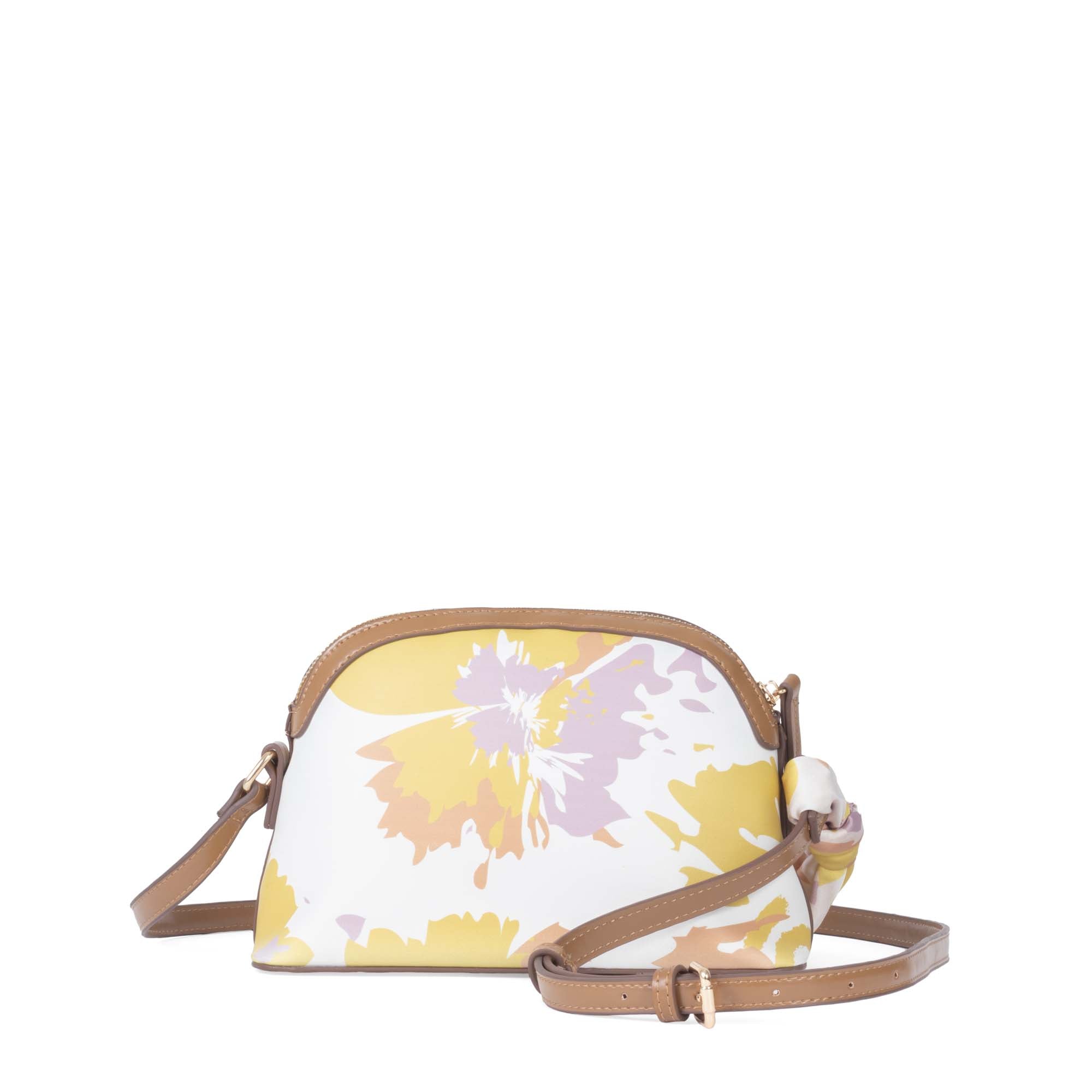 Bolsa Crossbody Atemporal Con Mascada Multicolor Cloe