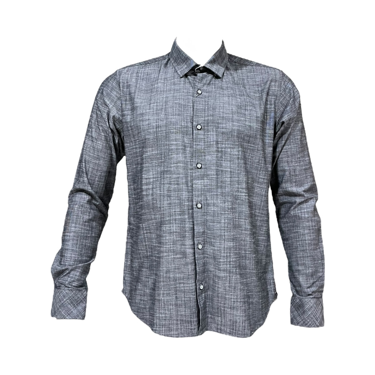 Camisa Gris Bordado  Para Caballero ZAREVICH COLLECTION