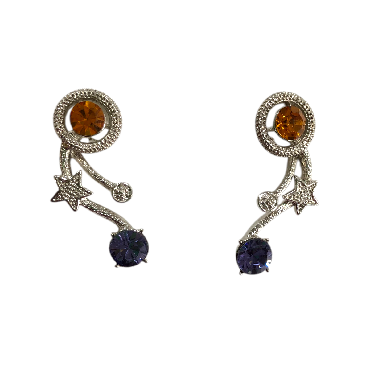 Juego De Collar Y Aretes Estrellas