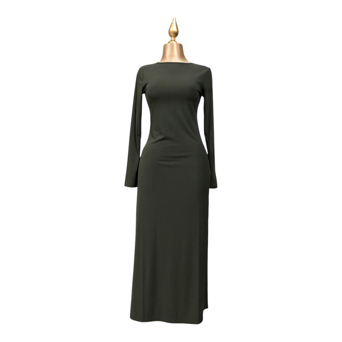 Vestido Largo Color Verde Para Dama LSN