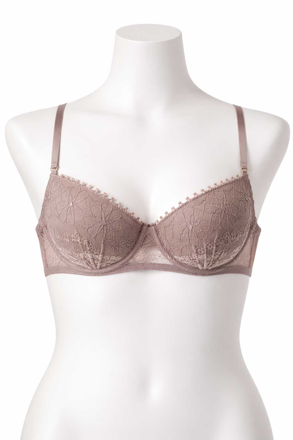 Brasier con encaje malva CARNIVAL.