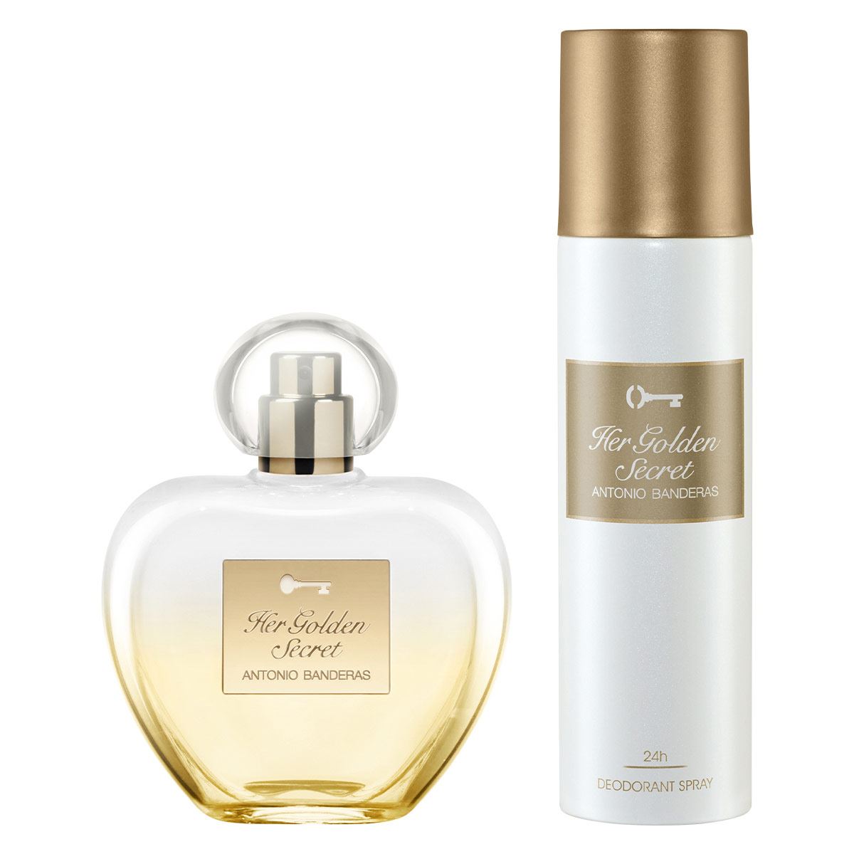Antonio Banderas Her Golden Secret Set para Dama Fragancia EDT 80ml + Desodorante 150ml