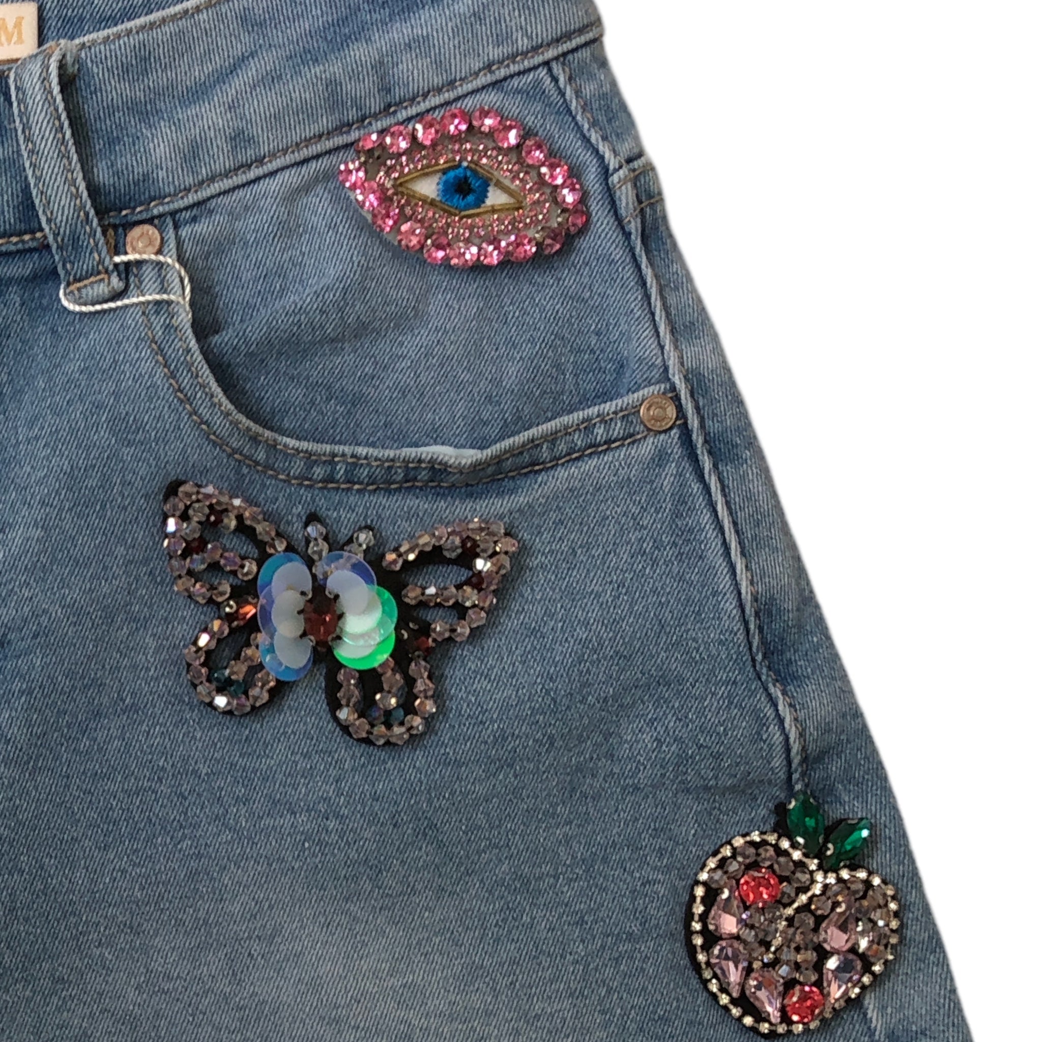 Short Con Figuras Pedrería LC