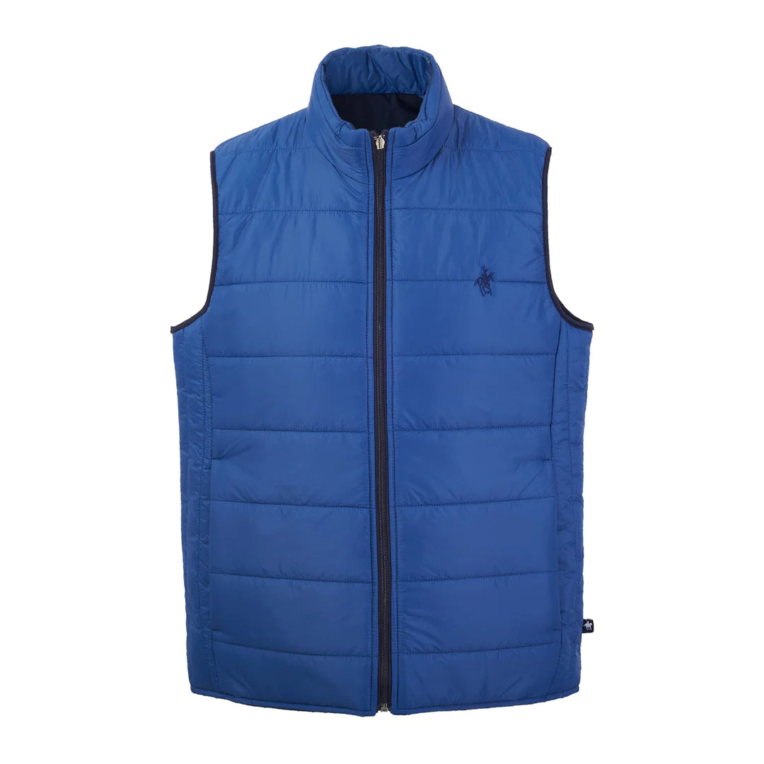Chaleco Doble Vista Azul Acero Rock Hampton Polo Team