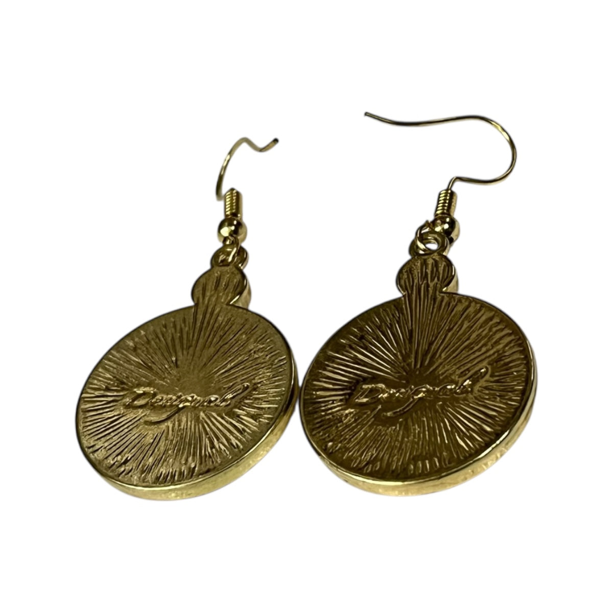 Aretes Amarillo Metal ara Dama DESIGUAL