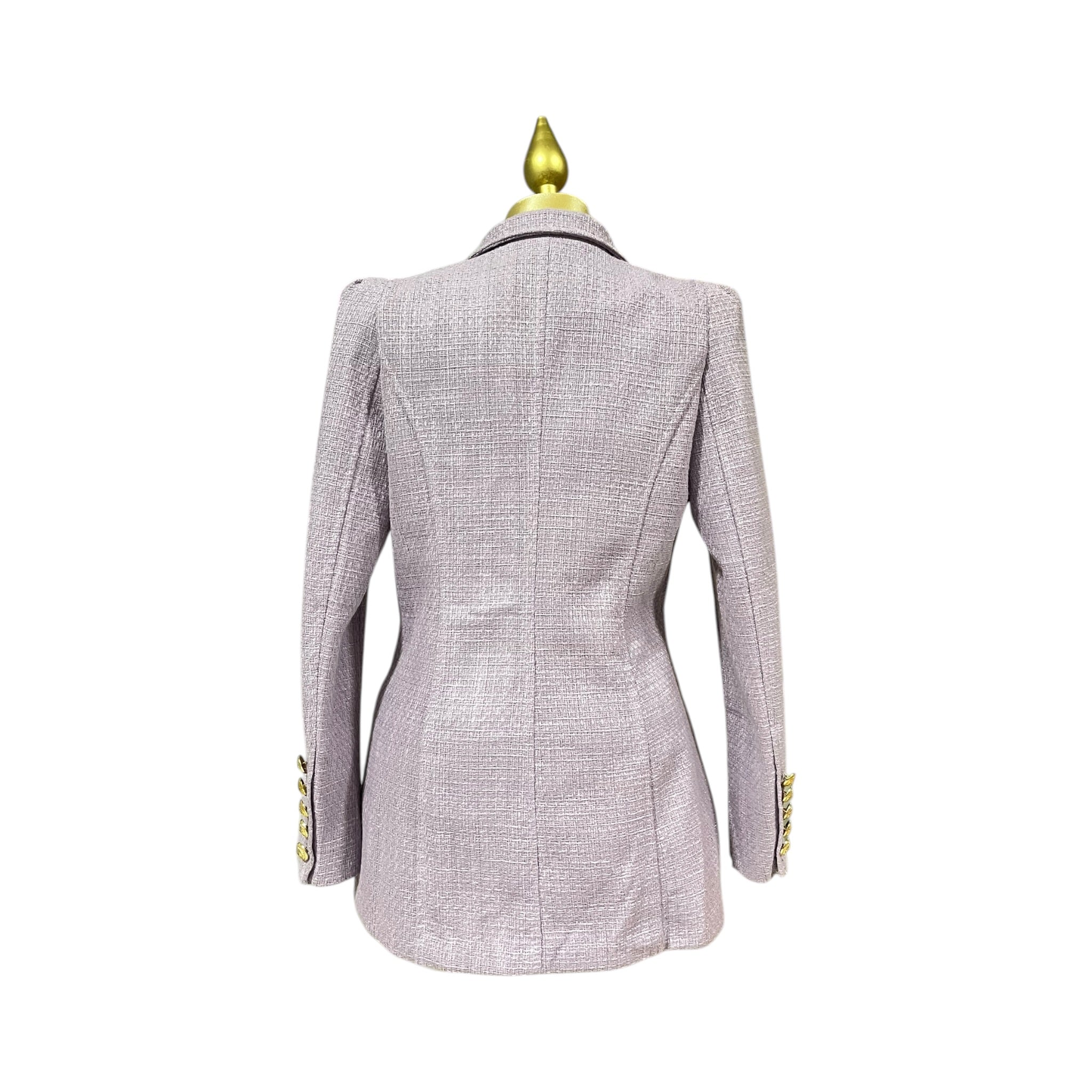 Blazer Elegante Tipo Tweed Lila LC