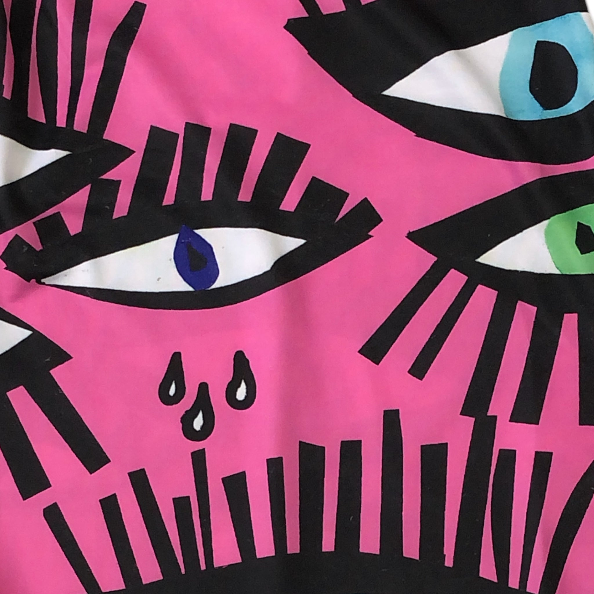 Body Fucsia Estampado Ojos LC.