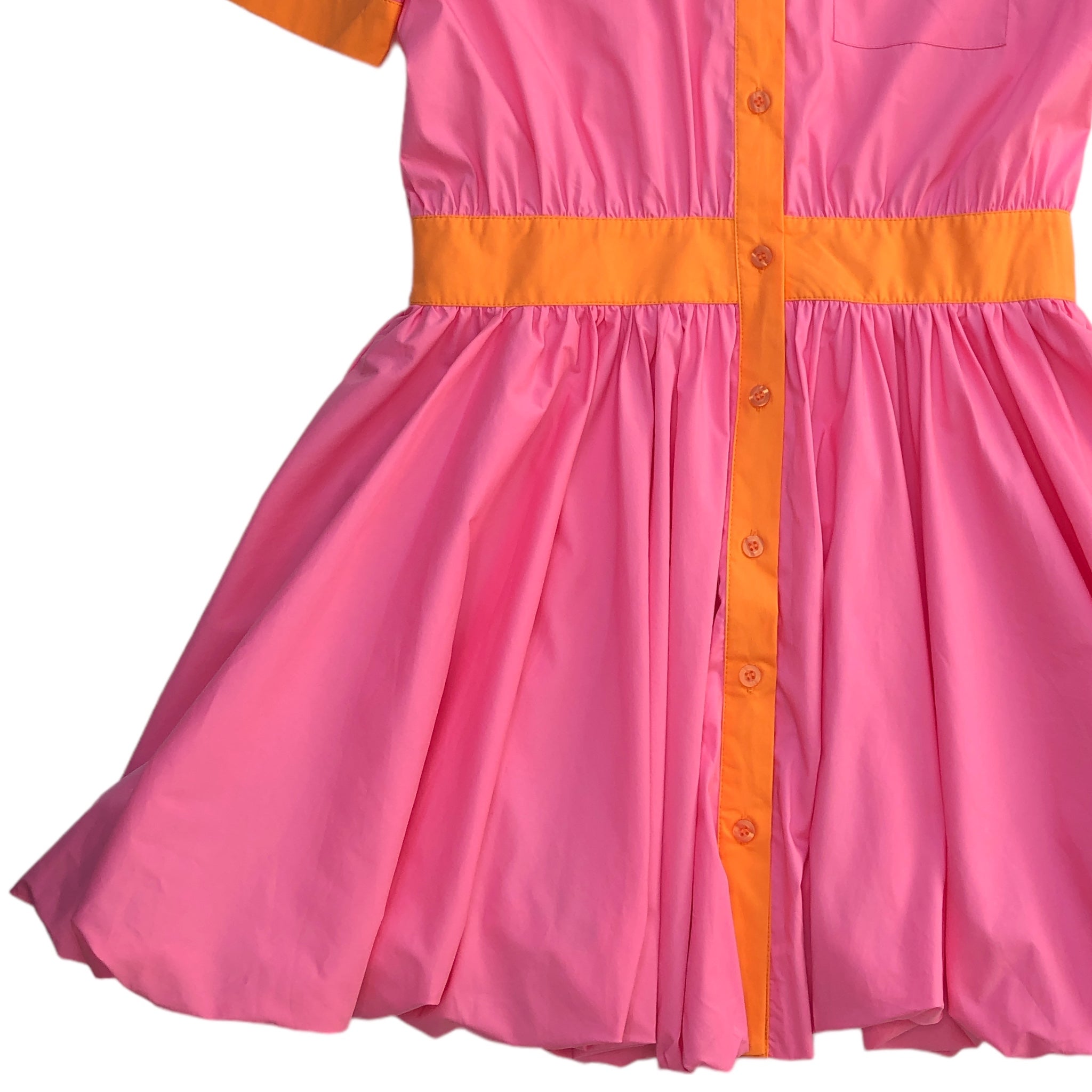 Vestido Pink Bombacho Inferior LC