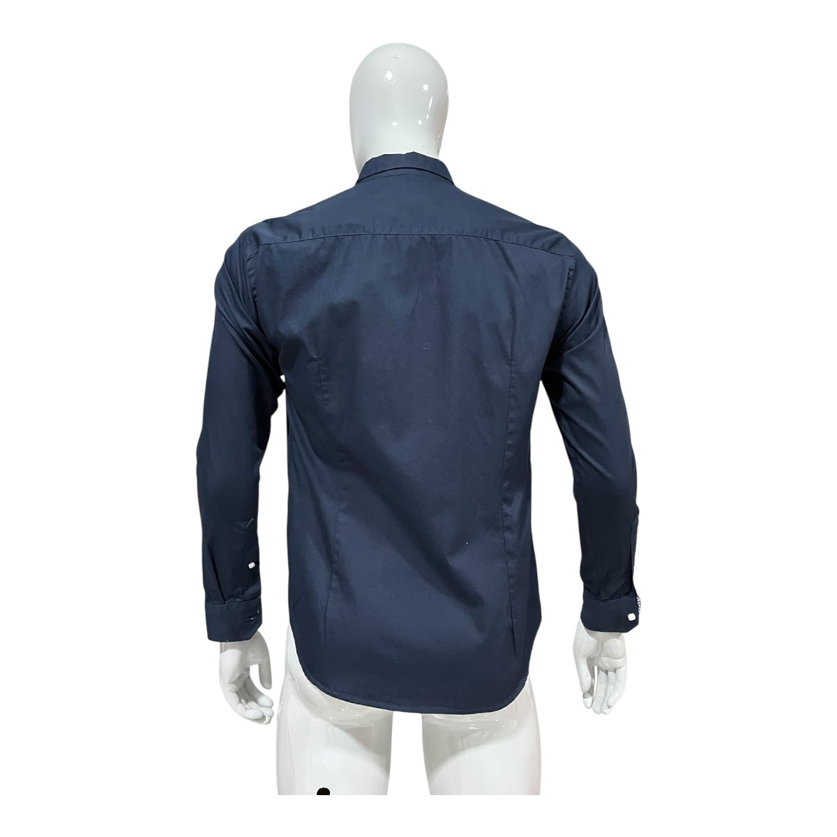 Camisa Slim Azul Marino Para Caballero ZAREVICH COLLECTION