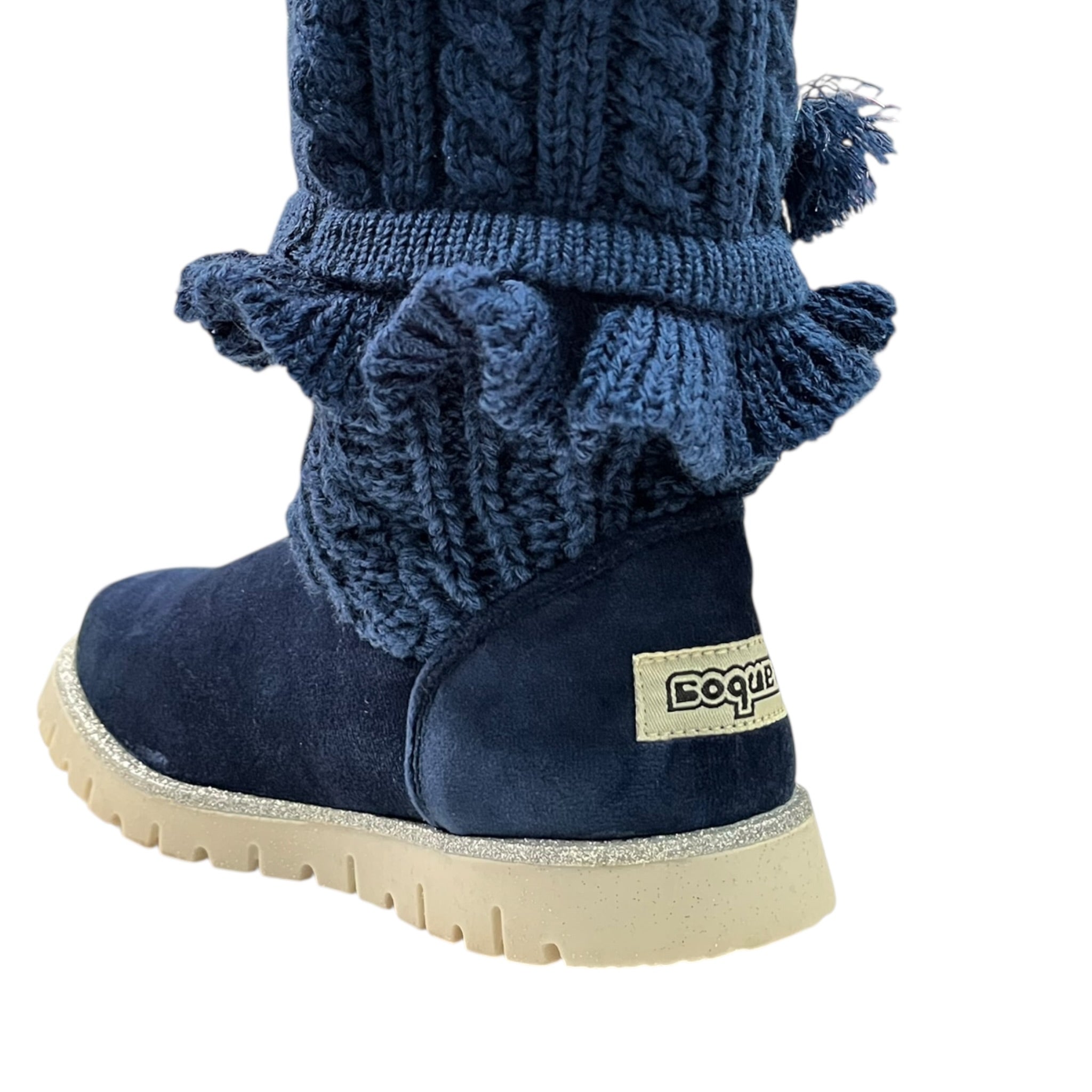 Bota Color Azul Para Niña Coqueta