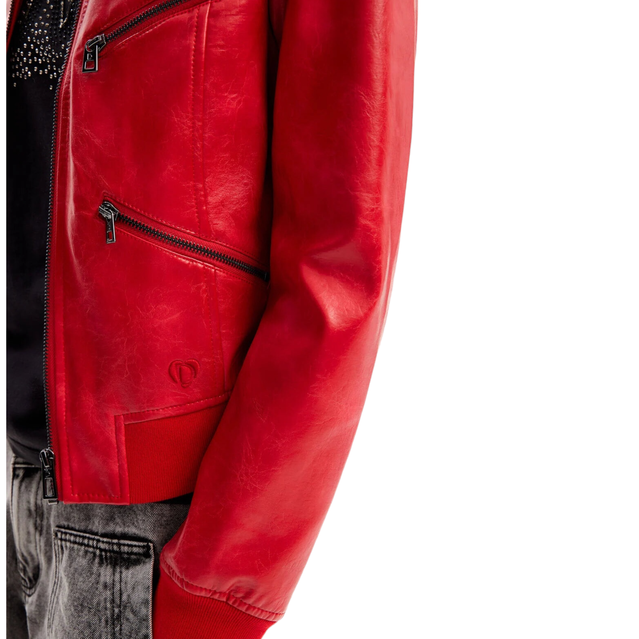 Chaqueta biker retro Roja DESIGUAL