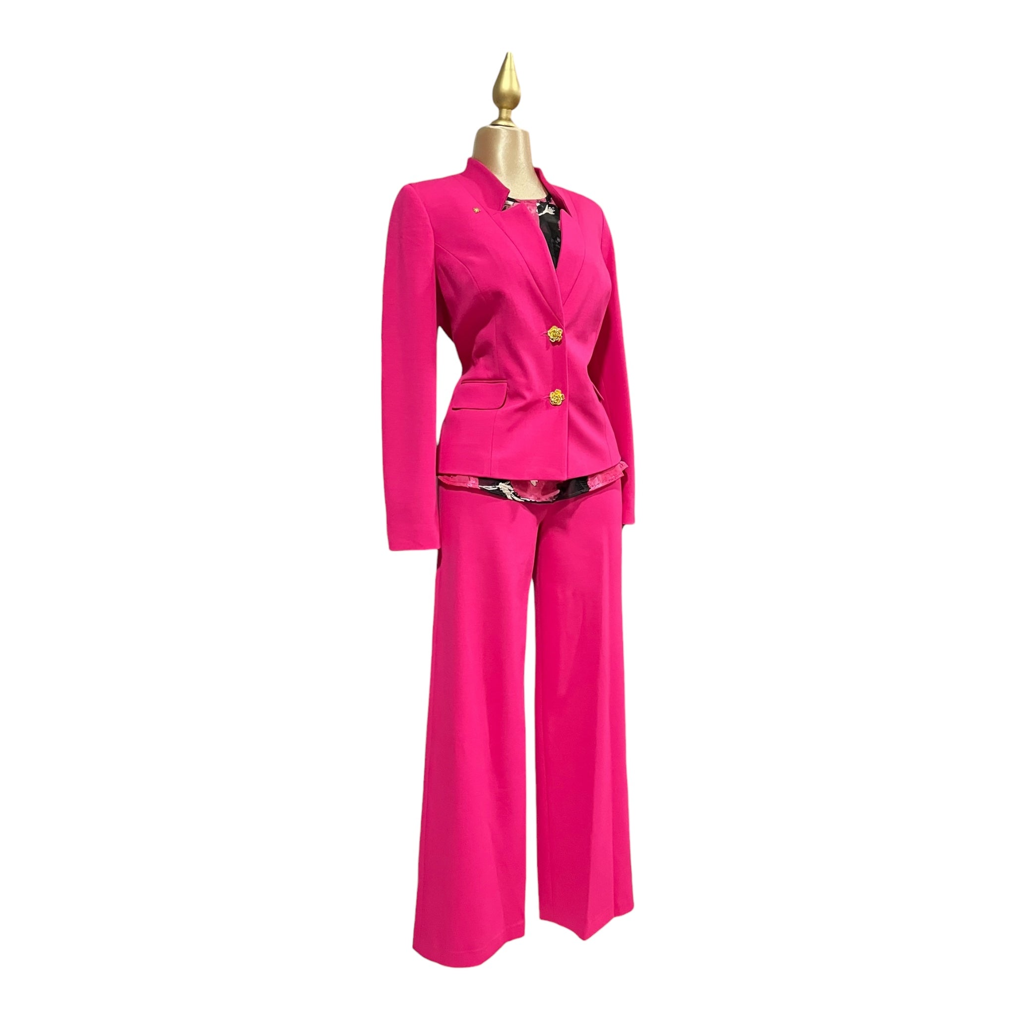 Conjunto De 3 Piezas Fiusha/Negro Para Dama MUSSI
