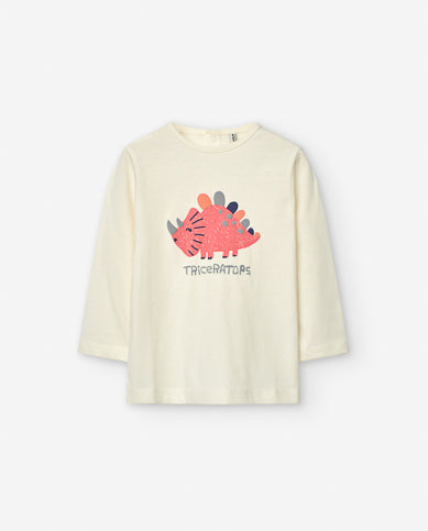 Playera Manga Larga "Triceratops" Para Bebé Niña Losan