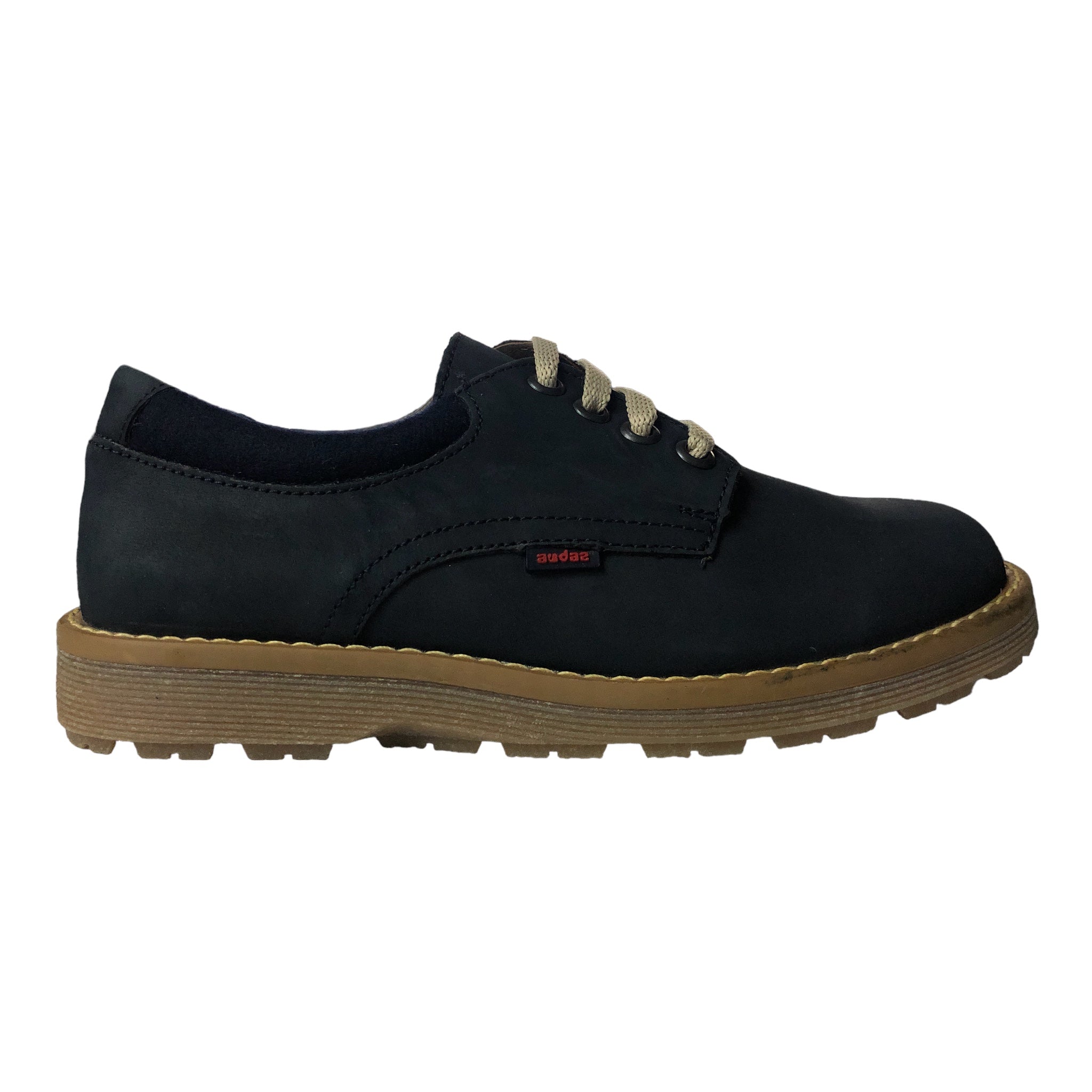 Zapato De Piel Azul Para Niño Audaz