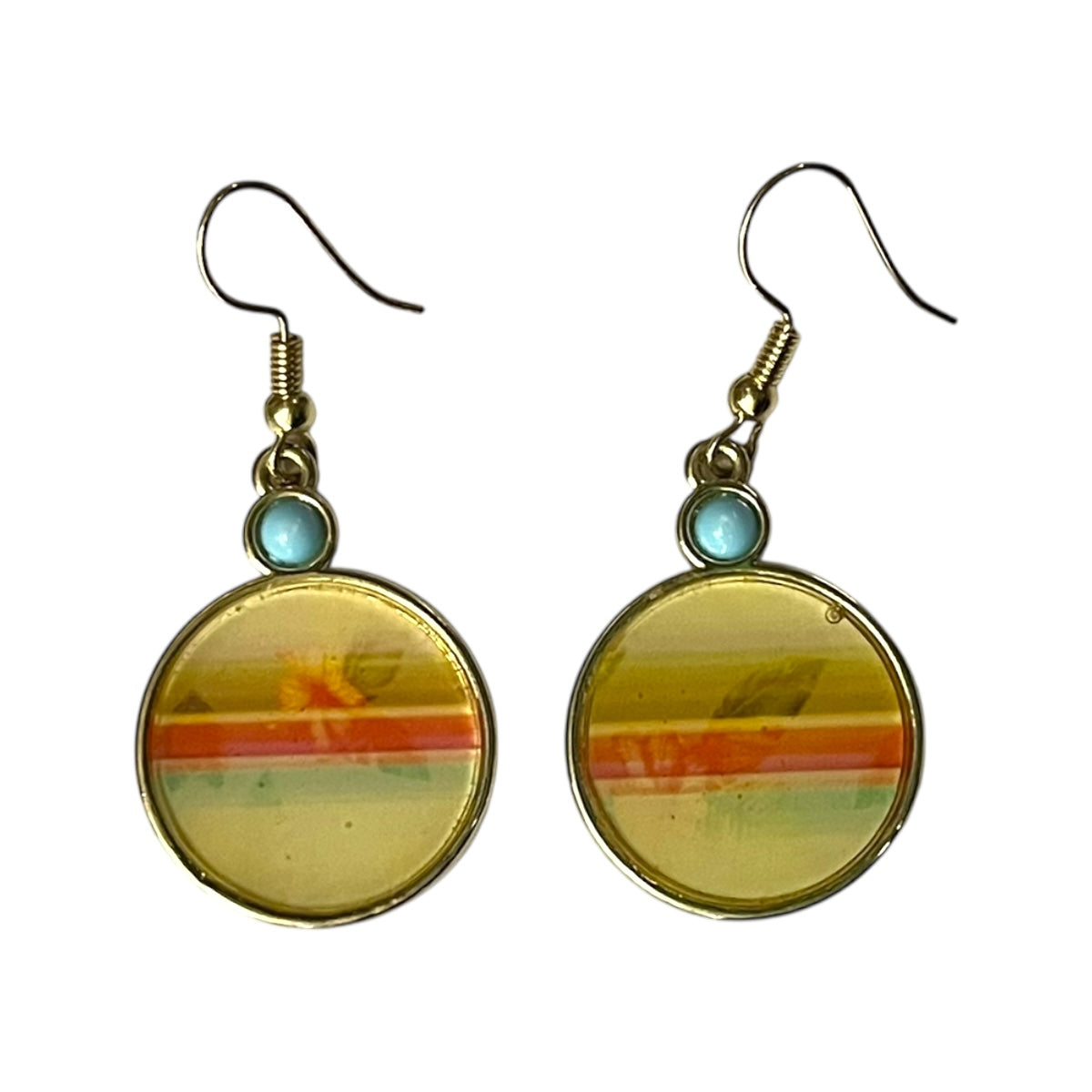 Aretes Amarillo Metal ara Dama DESIGUAL